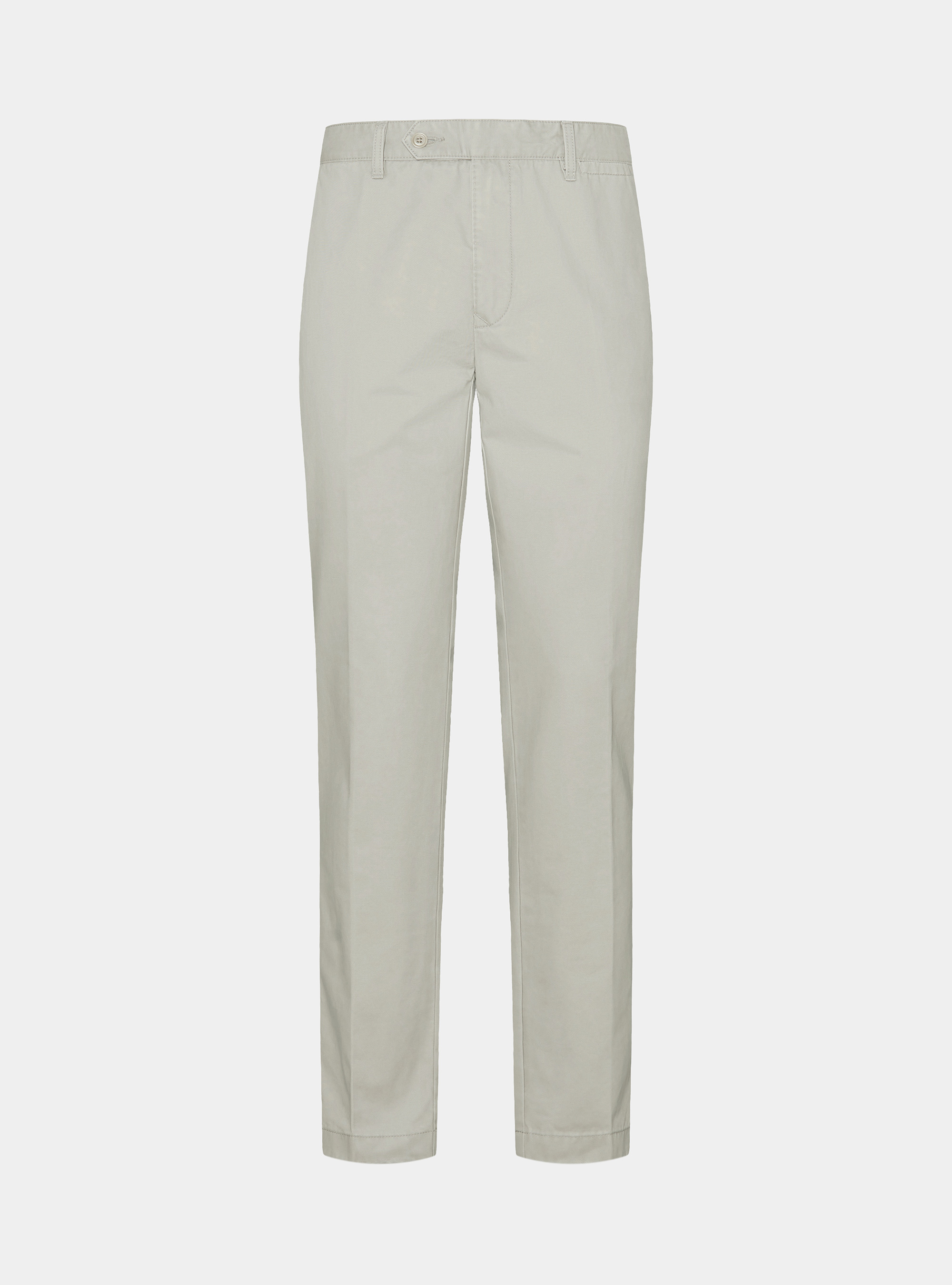 Cotton twill chino trousers, ECRU