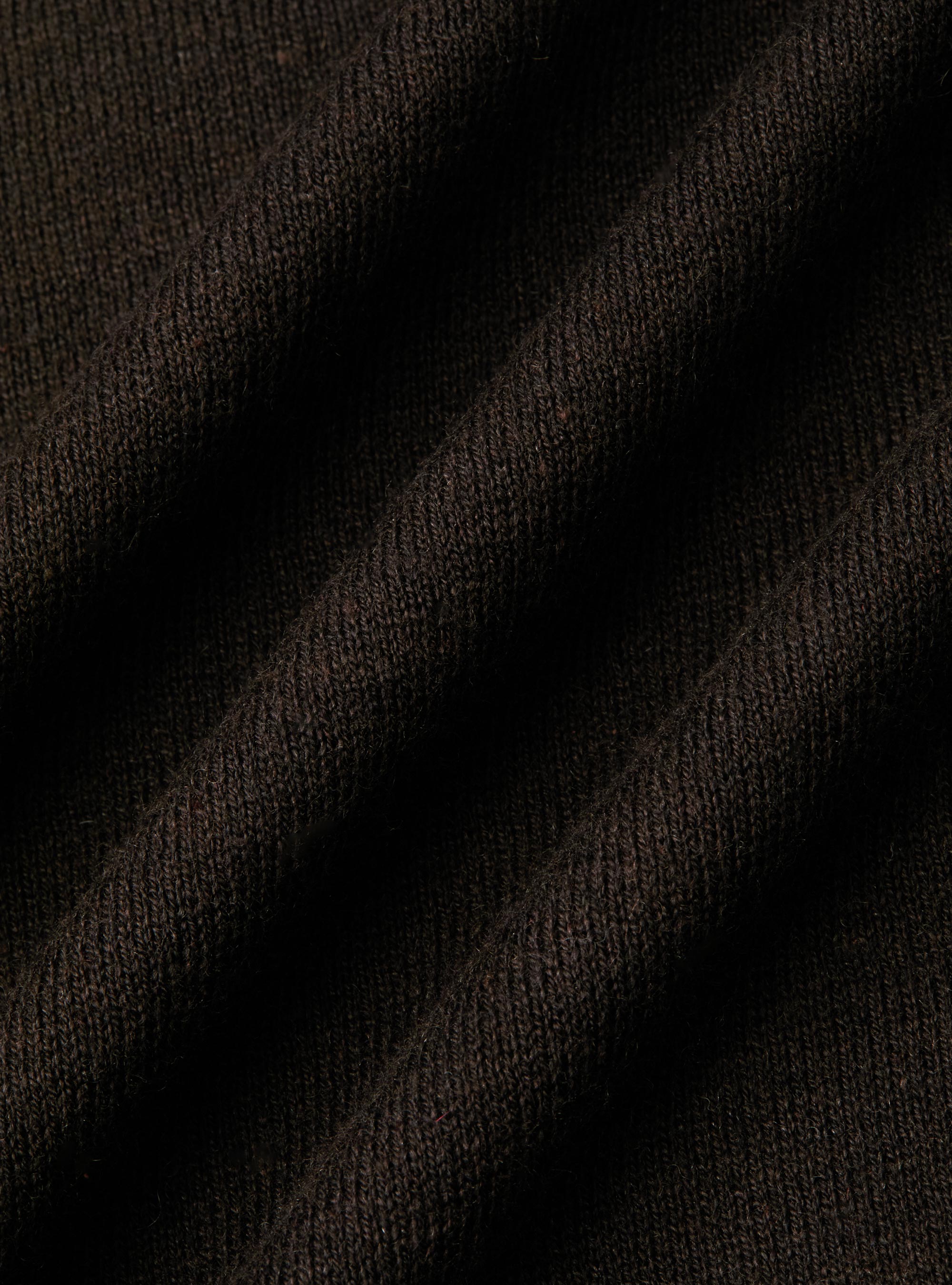 Cotton, silk and cashmere blend crewneck sweater, BROWN