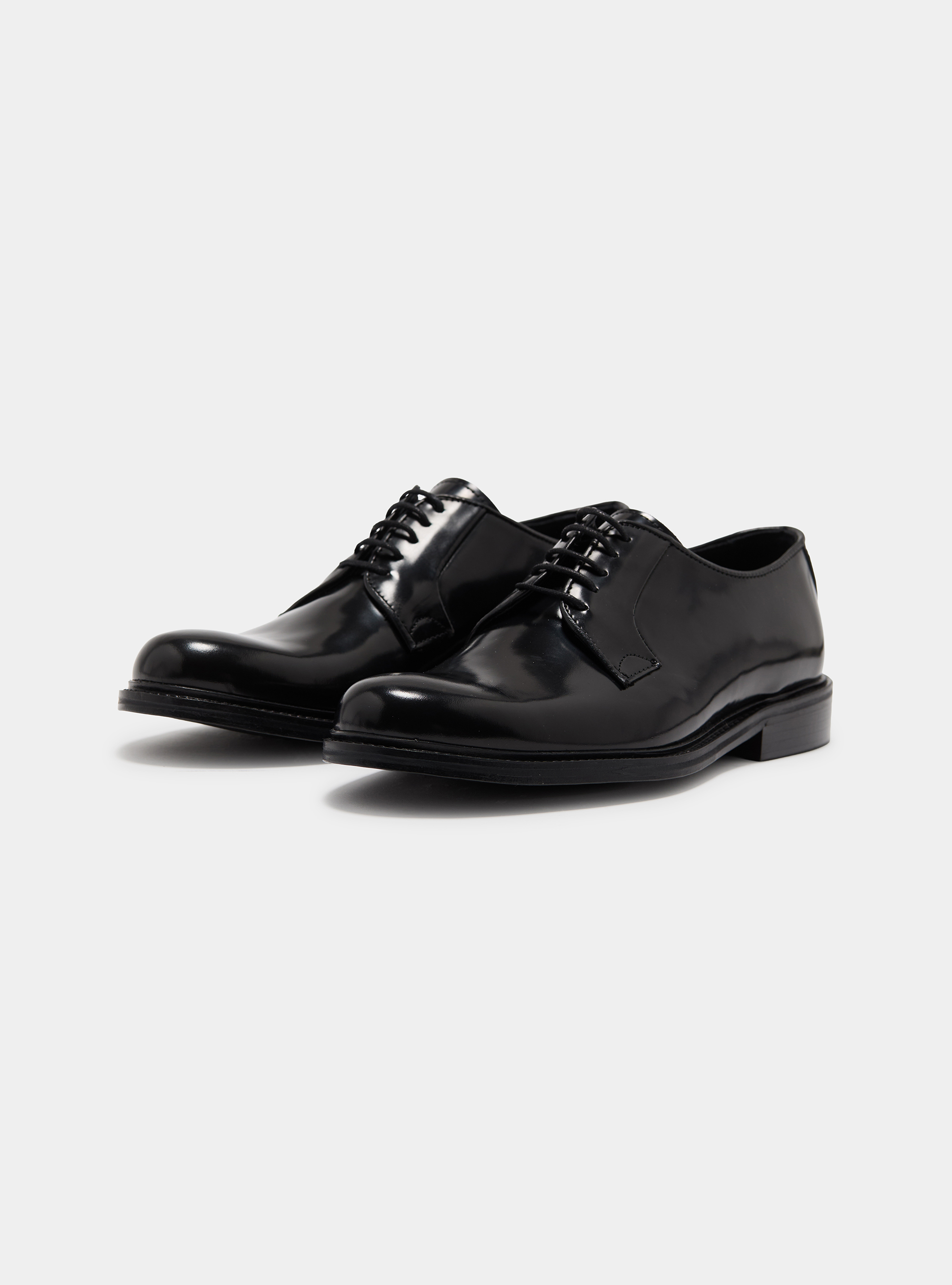 Derby in pelle abrasivata, NERO 0100C