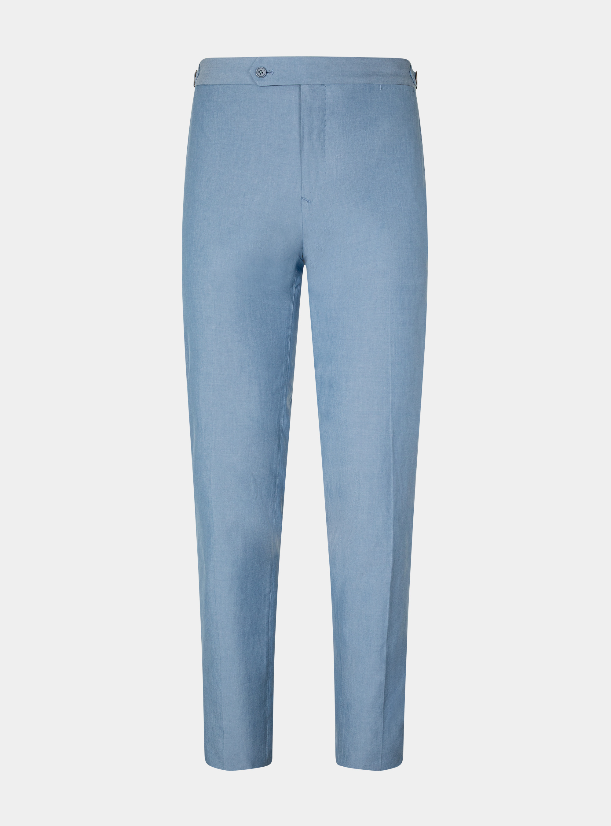 Pantaloni per abito in misto cotone DUEMILAGORI, AZZURRO