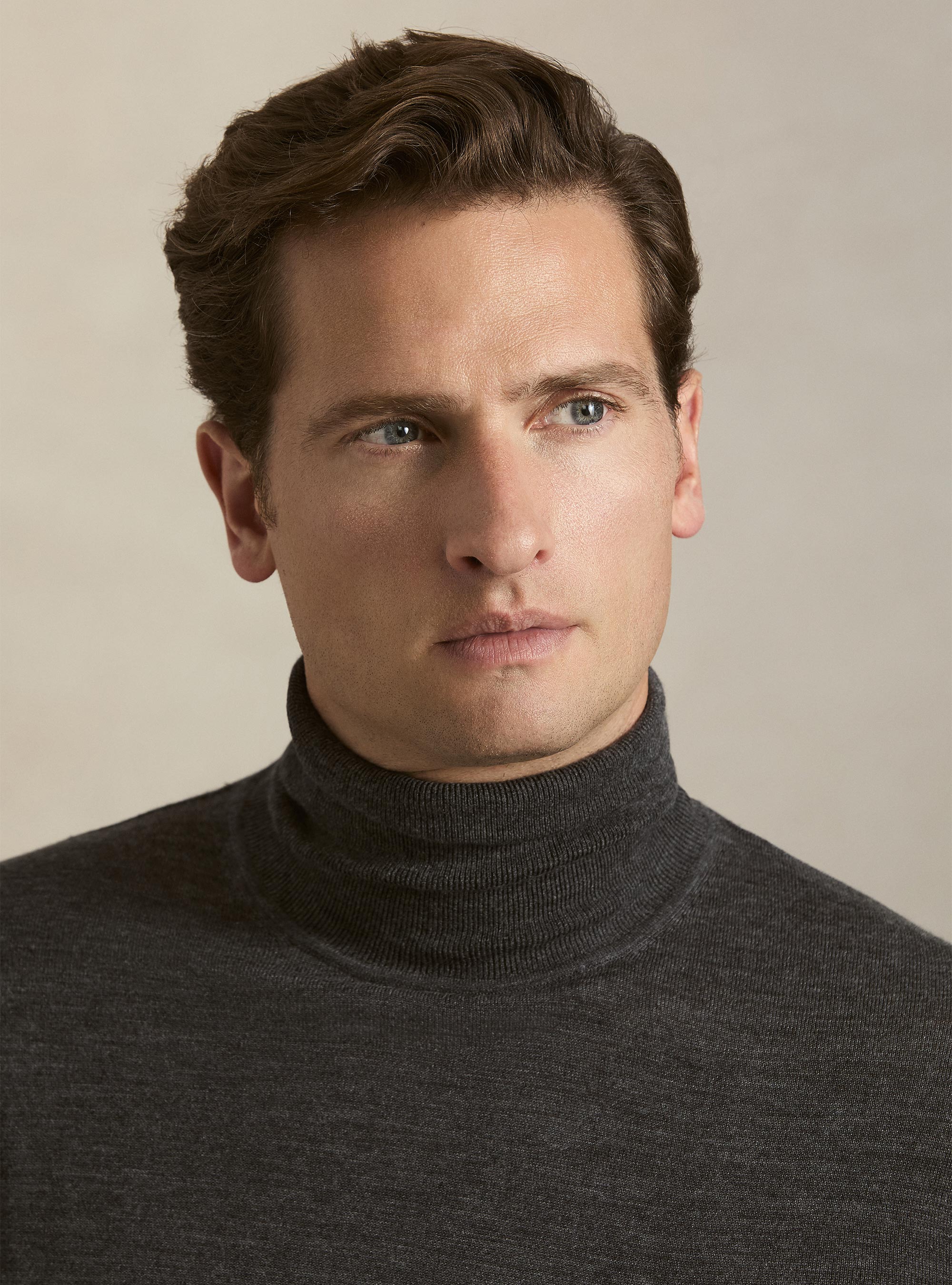 Pure extrafine merino wool turtleneck, ASPHALT GREY