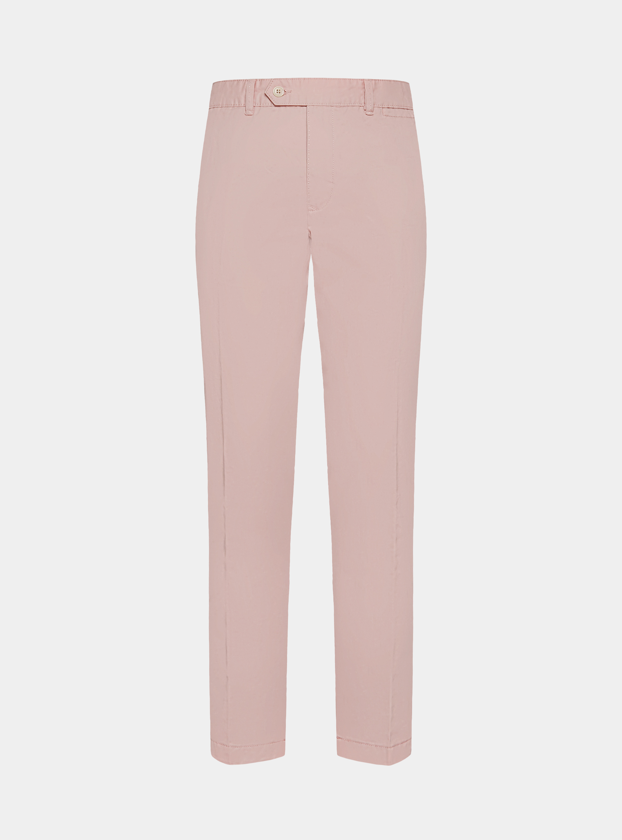 Pantaloni chino slim fit in cotone twill, 0441C ROSA SCURO