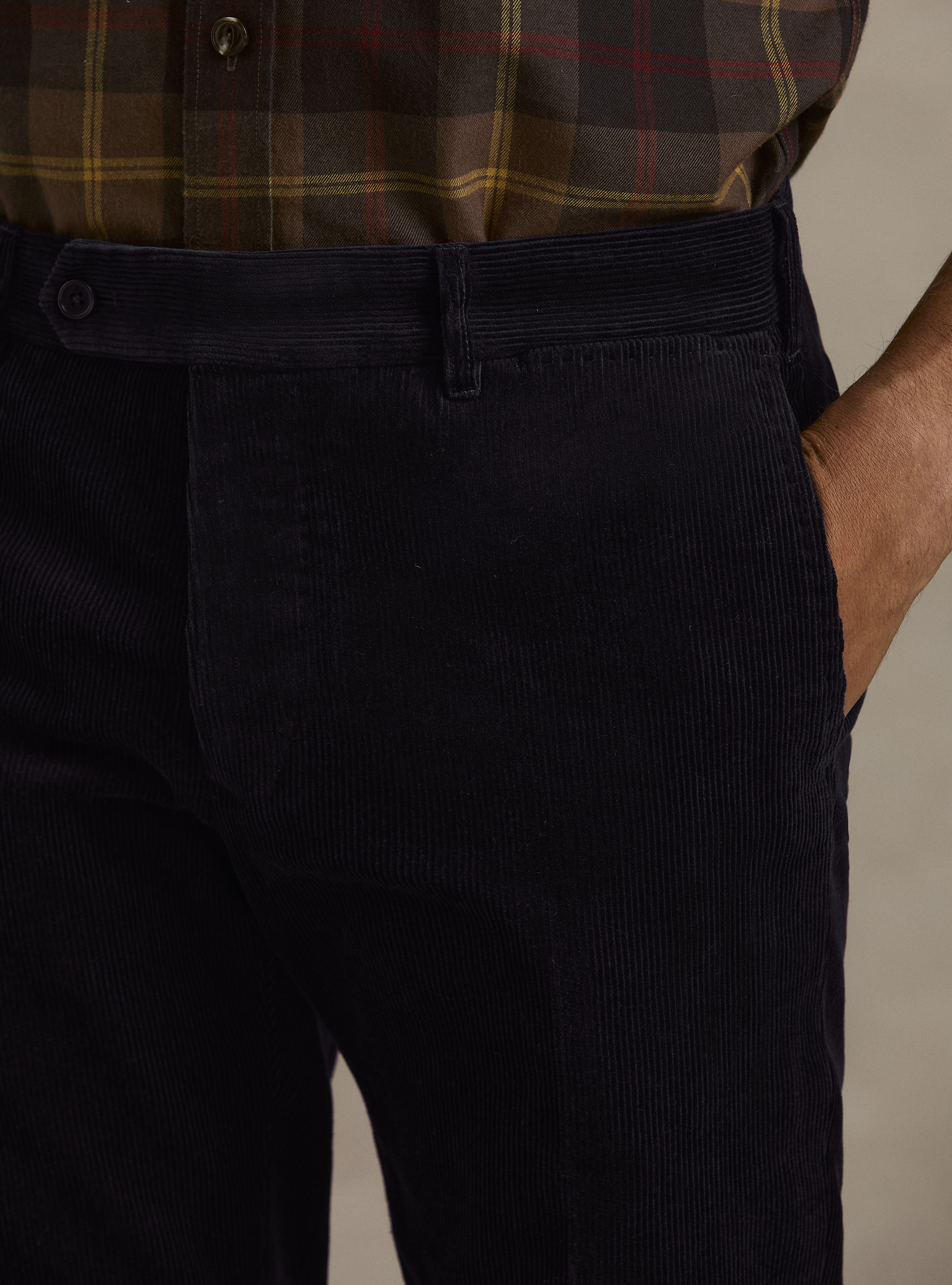 Pantaloni in velluto, BLU NAVY