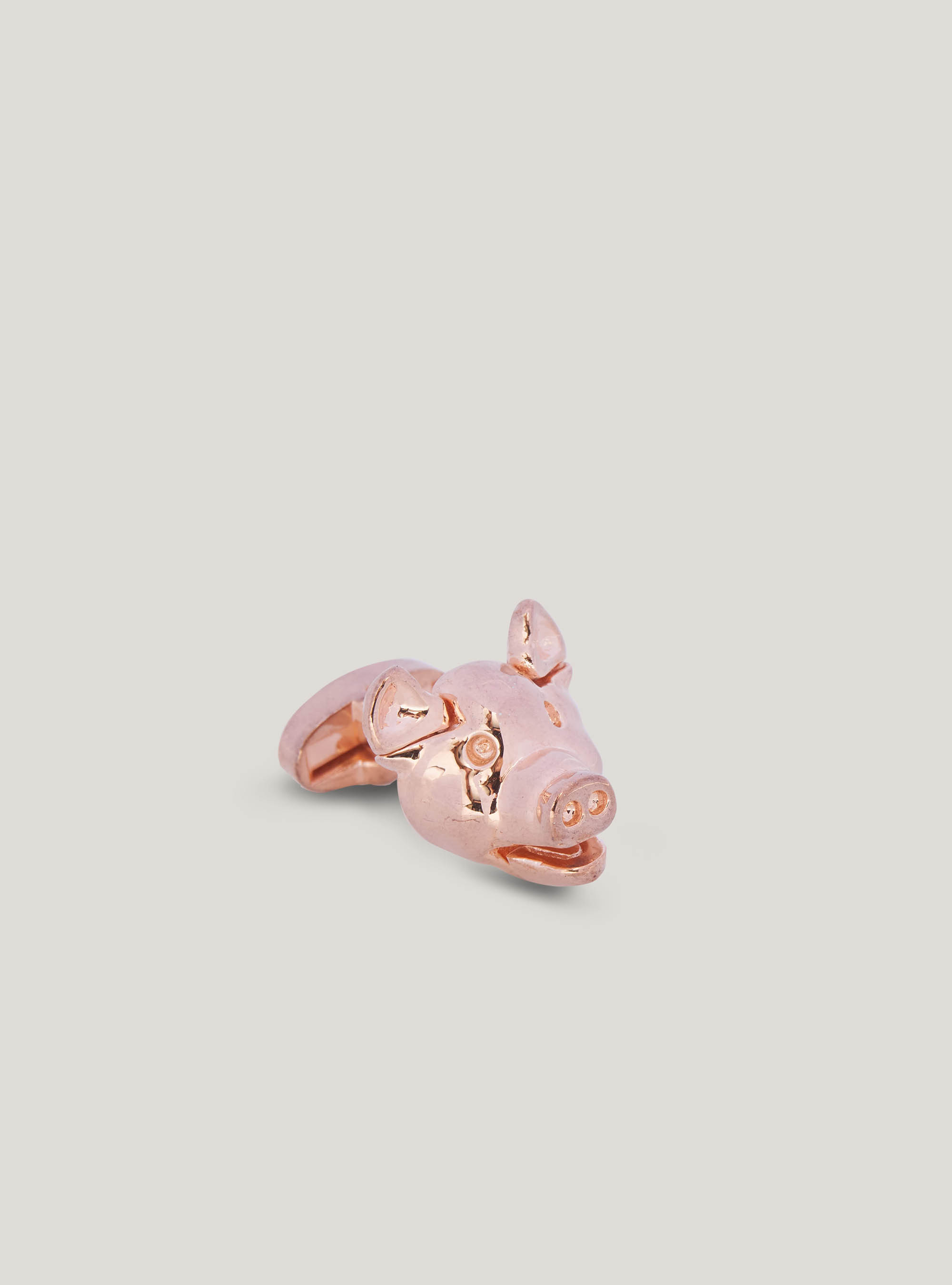 Piggy cufflinks, ORO LUCIDO