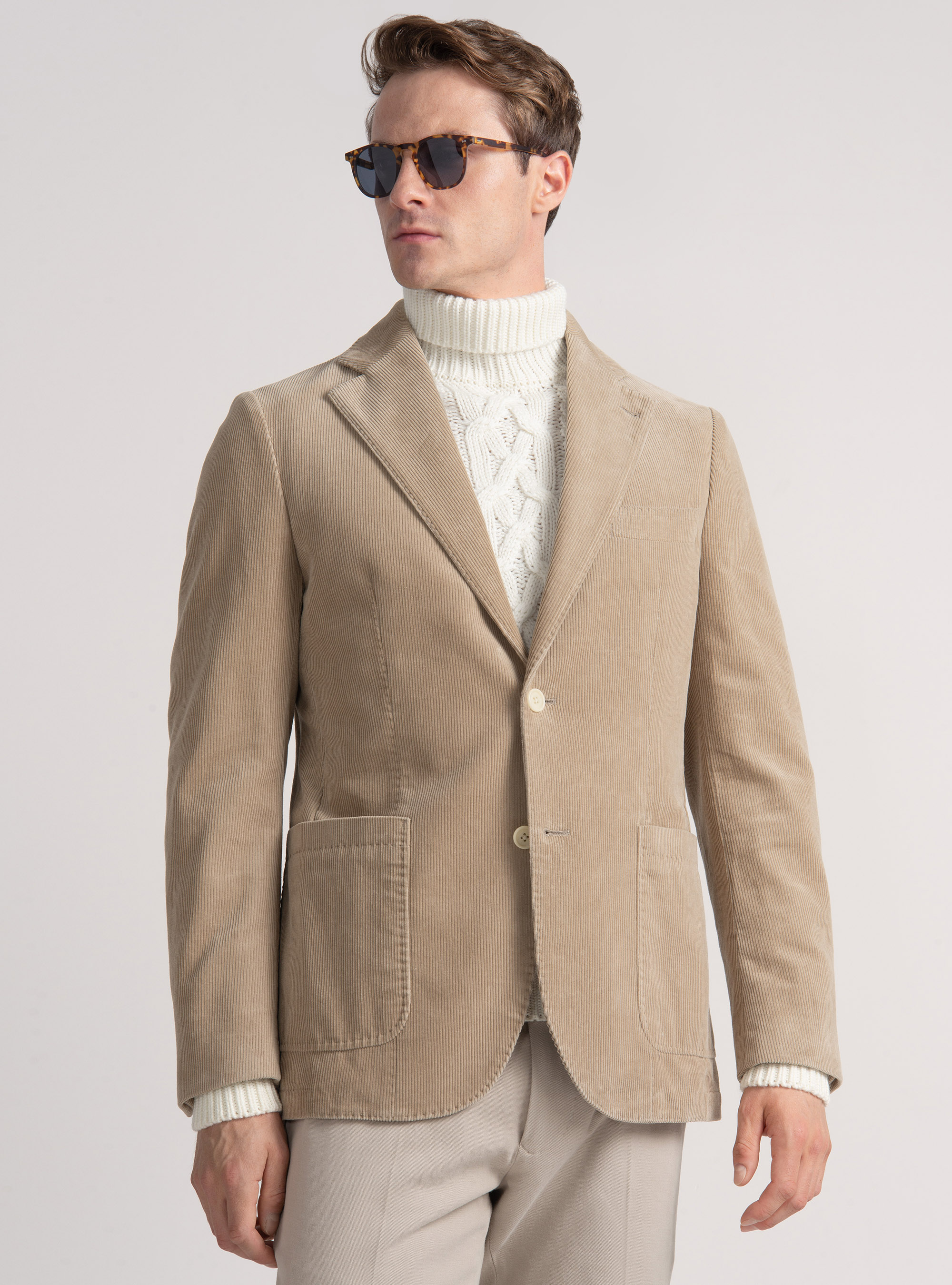 Corduroy blazer, SAND