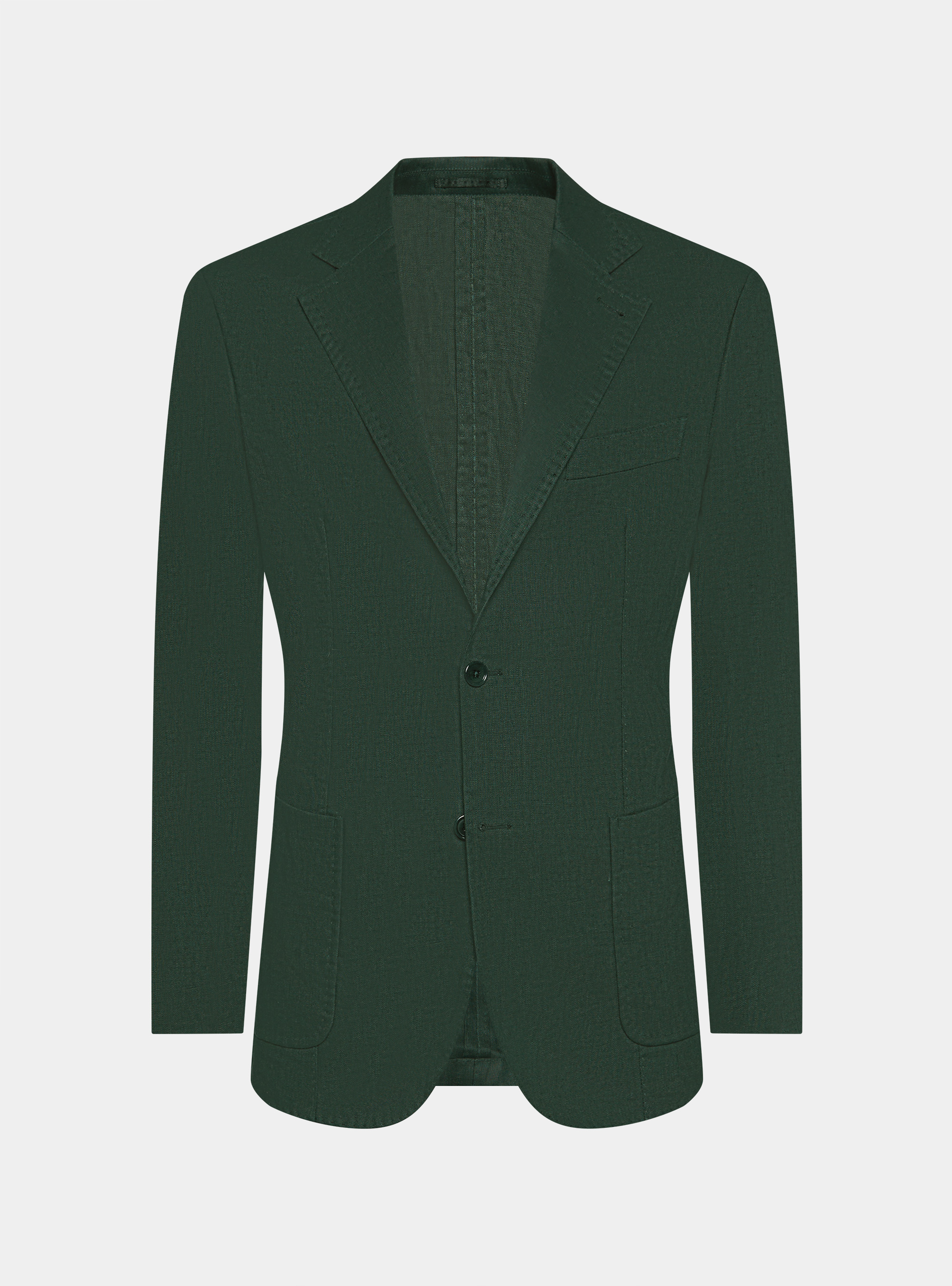 Giacca abito in puro lino, VERDE