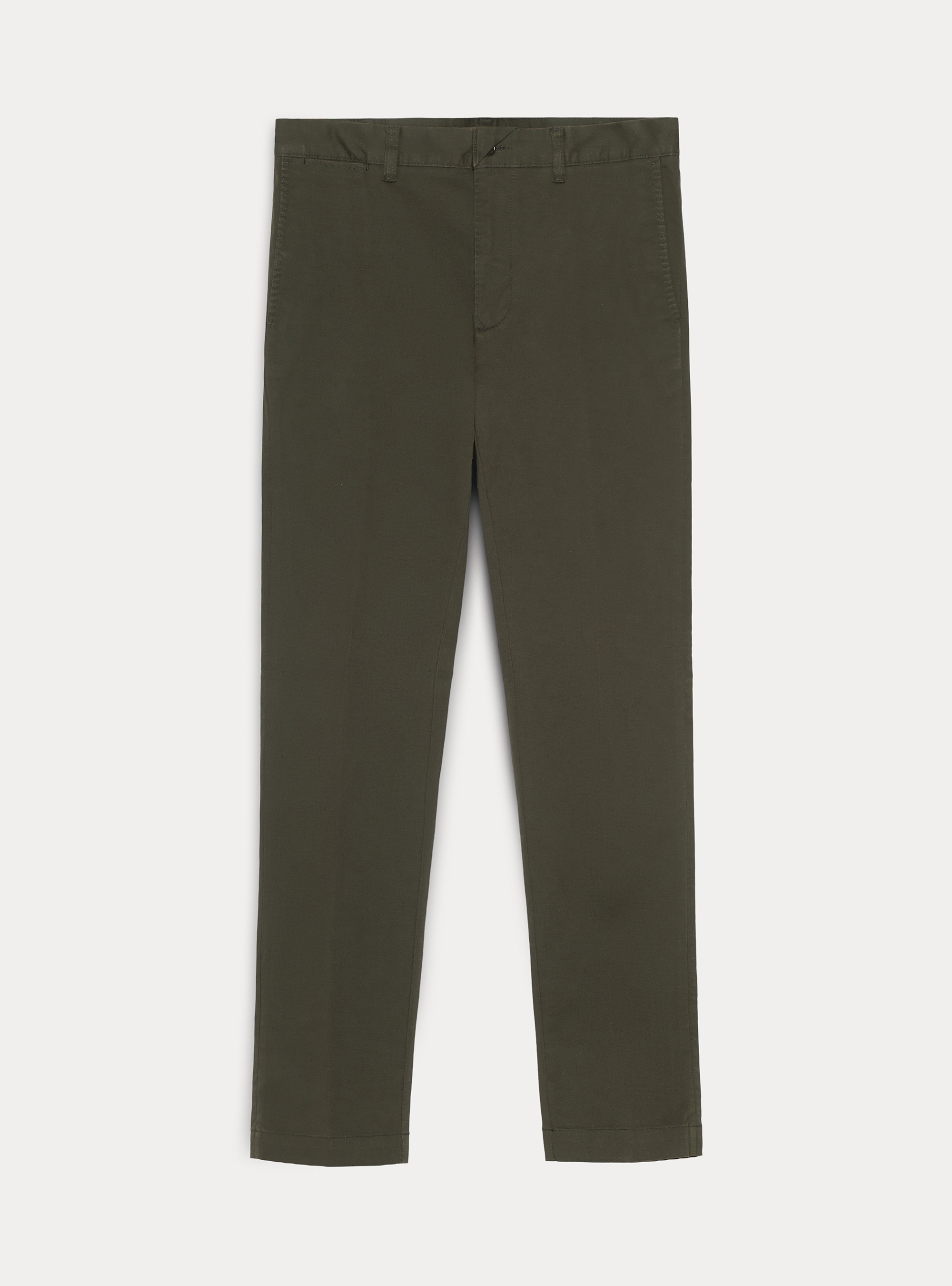 Slim-Fit Stretch-Twill Chinohose, VERDE 0649C