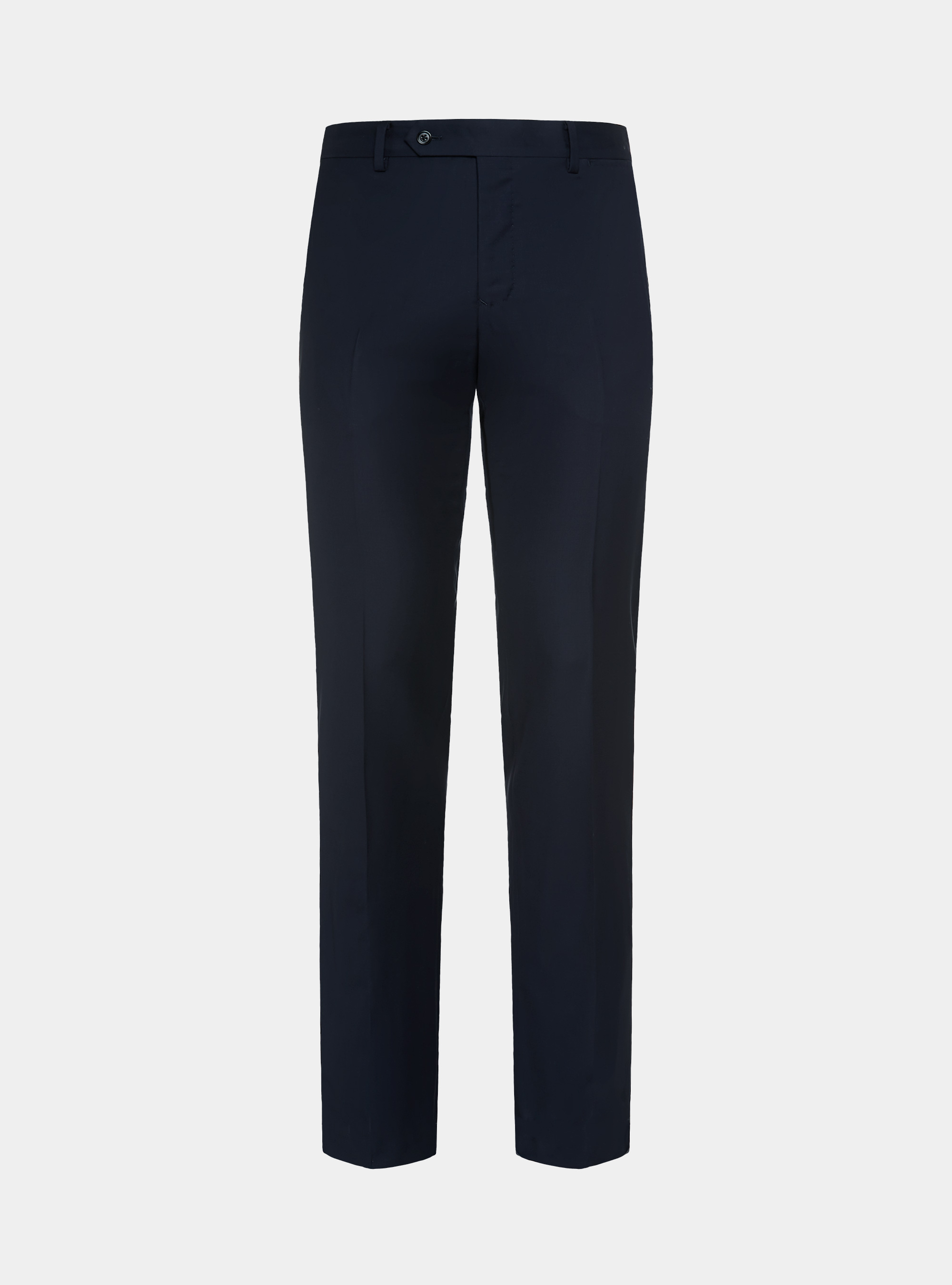 Trousers in pure 110's superfine wool, NAVY BLUE