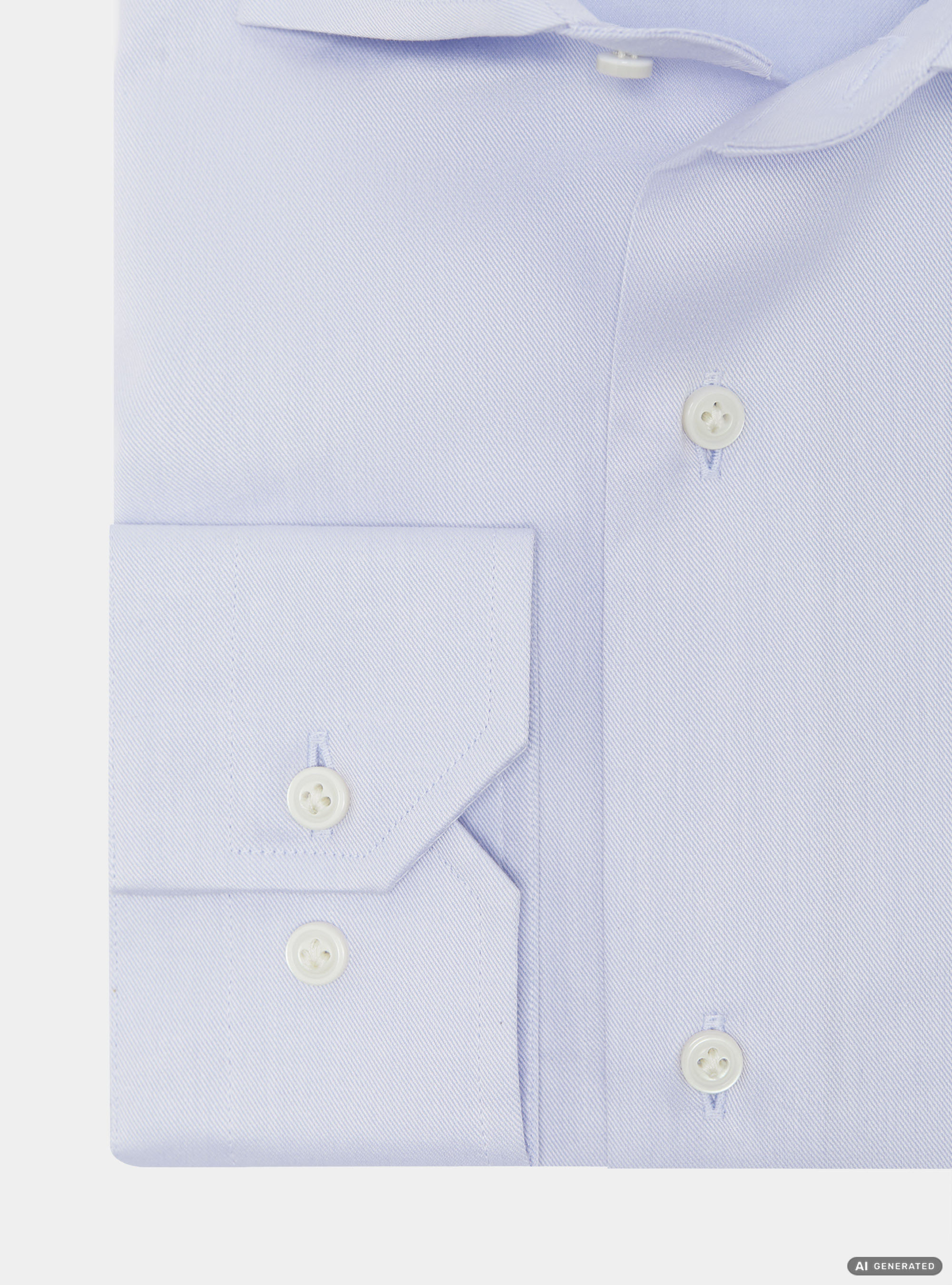 Camicia in cotone twill, AZZURRO