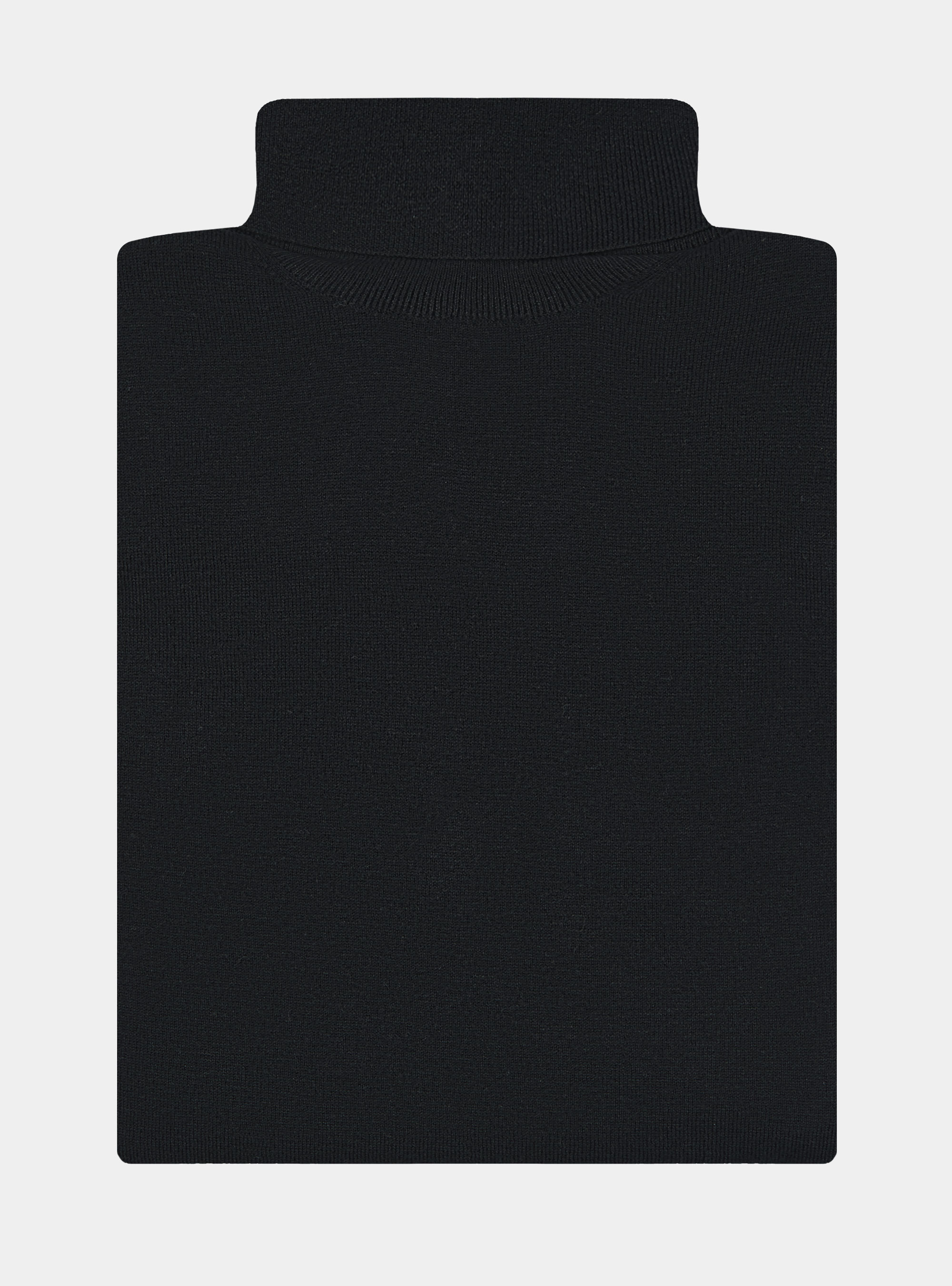 Dolcevita in cotone seta e cashmere, NERO