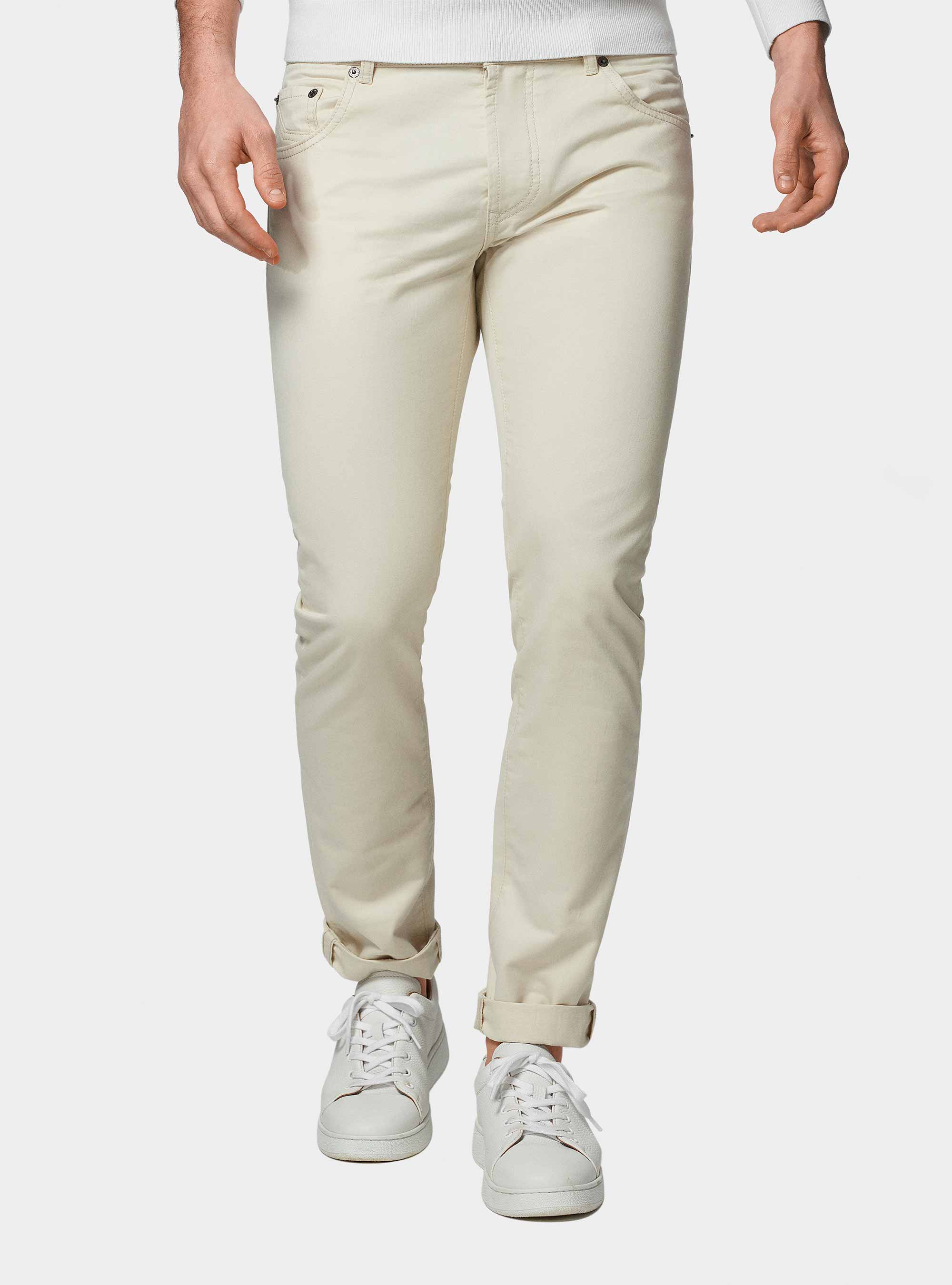 5-Pocket-Hose aus Baumwollk&ouml;per, PANNA 0098C