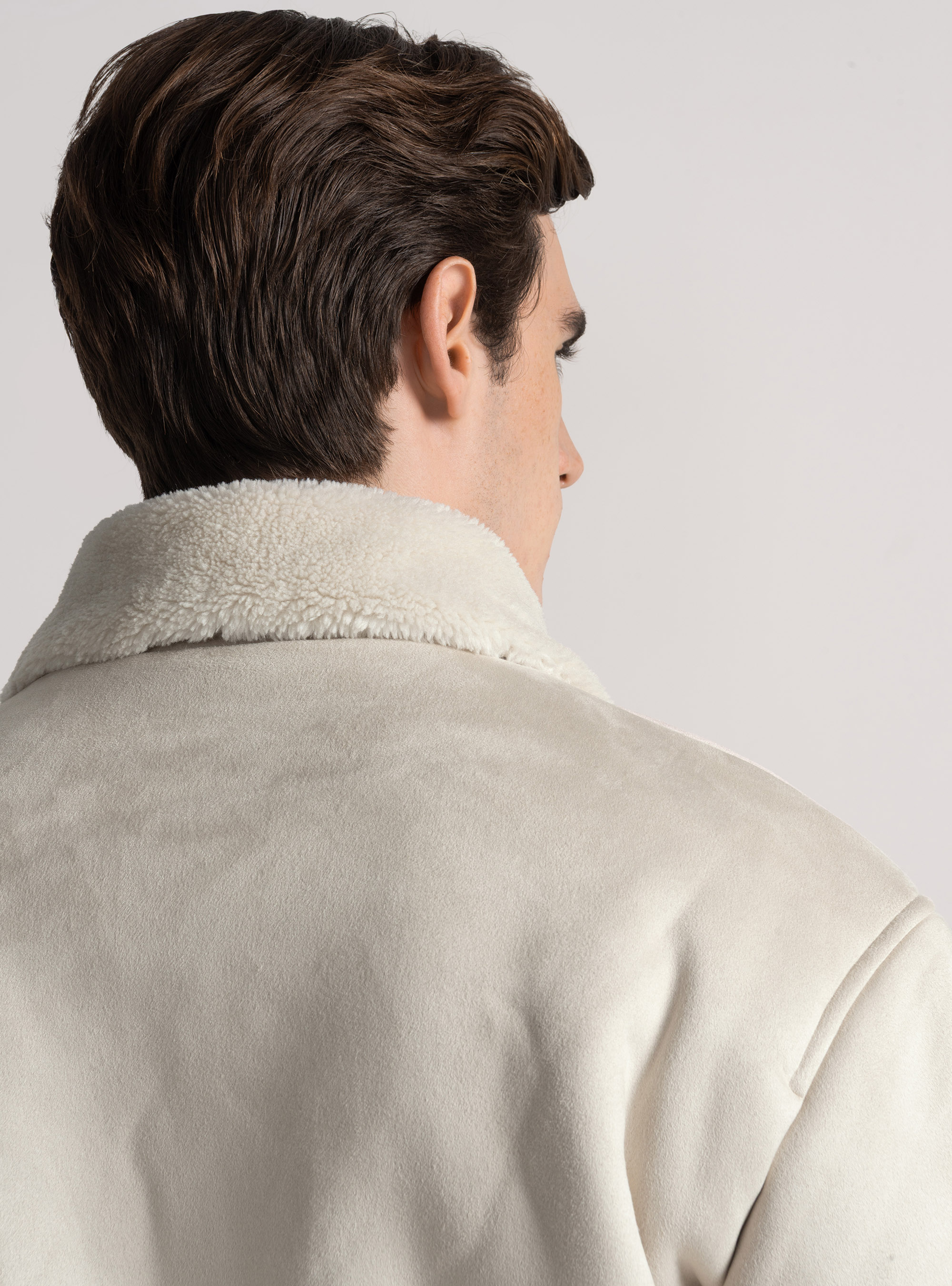 Suede effect bomber, OFF-WHITE