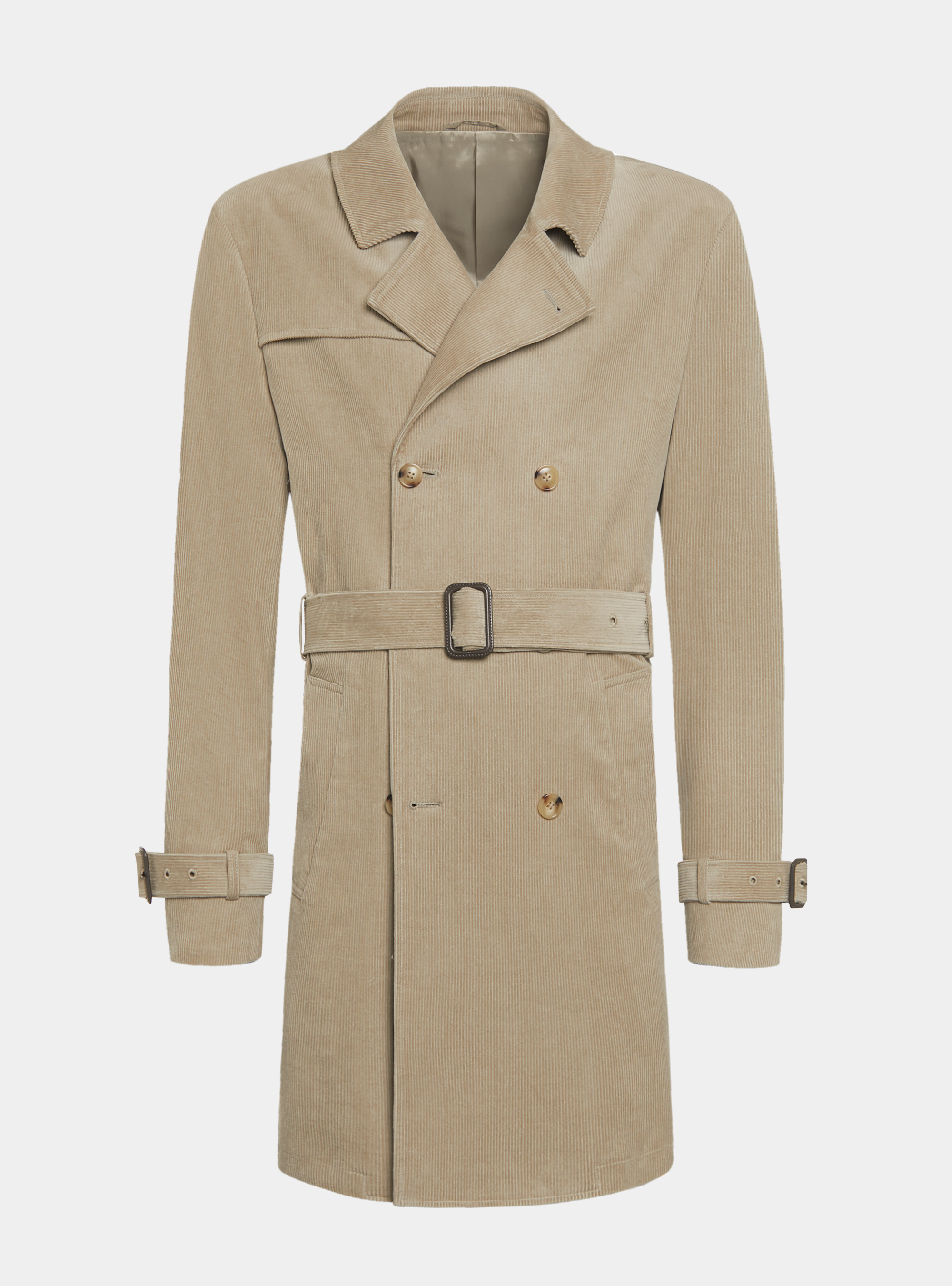 Trench-coat en velours, SABLE