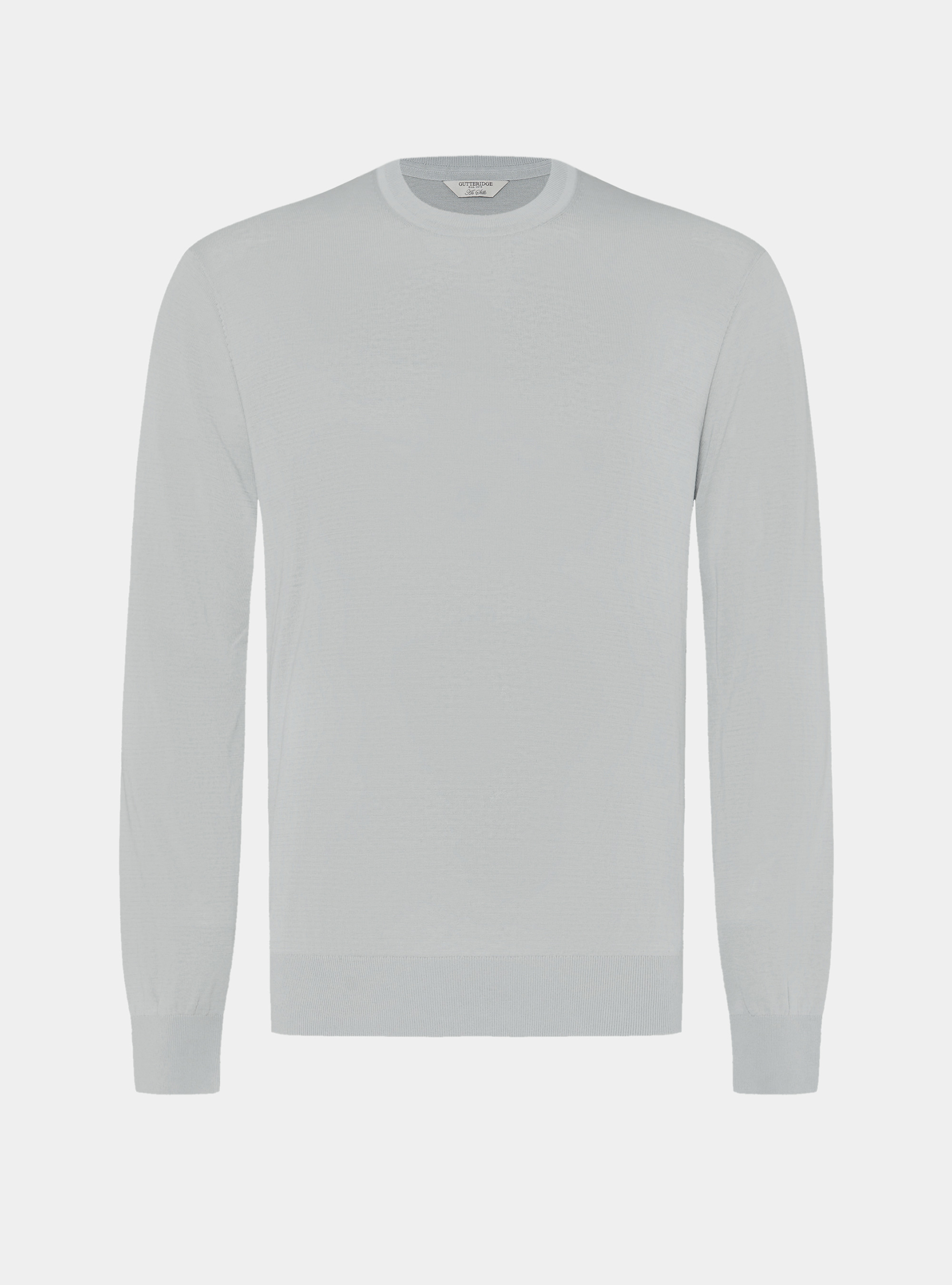 Maglia girocollo in cotone e seta, PERLA 0178C