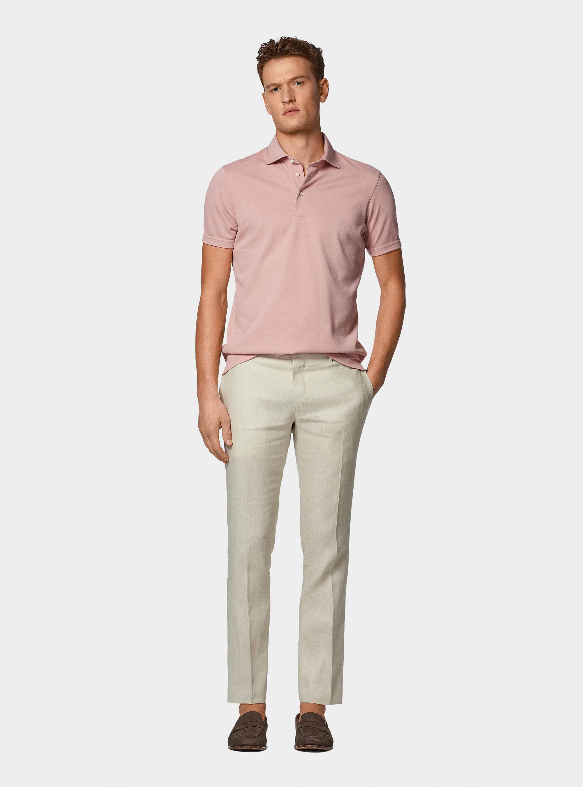 Polo en piqu&eacute; extensible GT01, 0441C ROSA SCURO