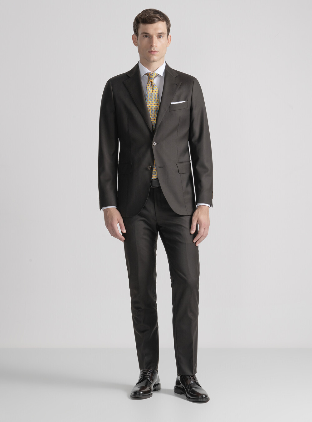 Pure 110's superfine wool blazer, BROWN
