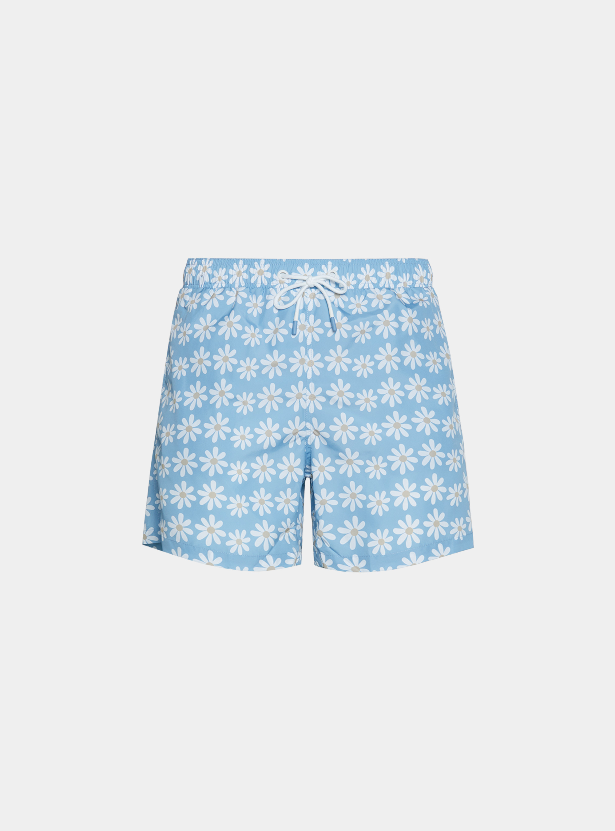 Badeanz&uuml;ge mit G&auml;nsebl&uuml;mchenmuster, AZZURRO 0276C