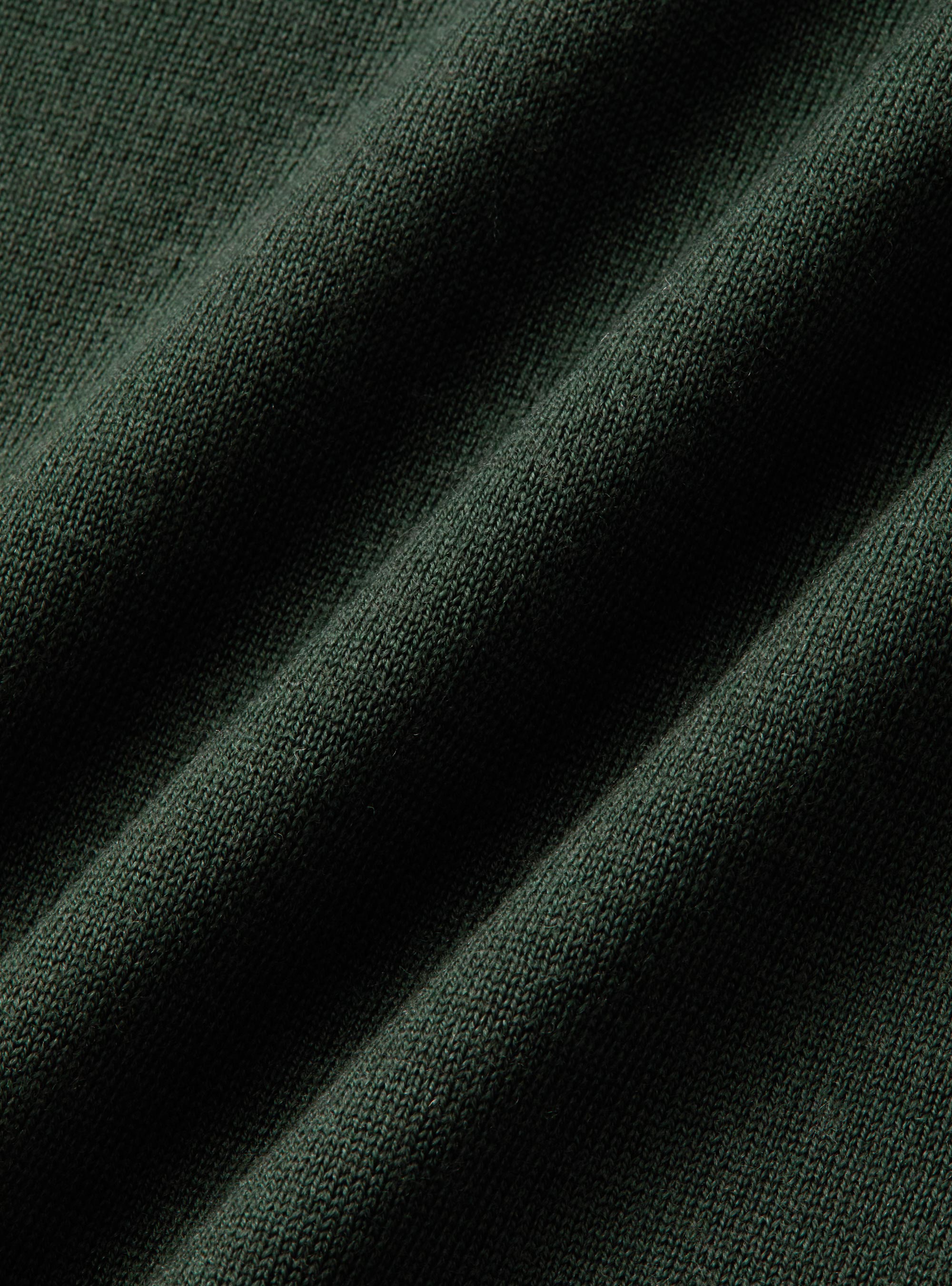 Strick-Poloshirt aus extrafeiner Merinowolle, MILITARE 0609C