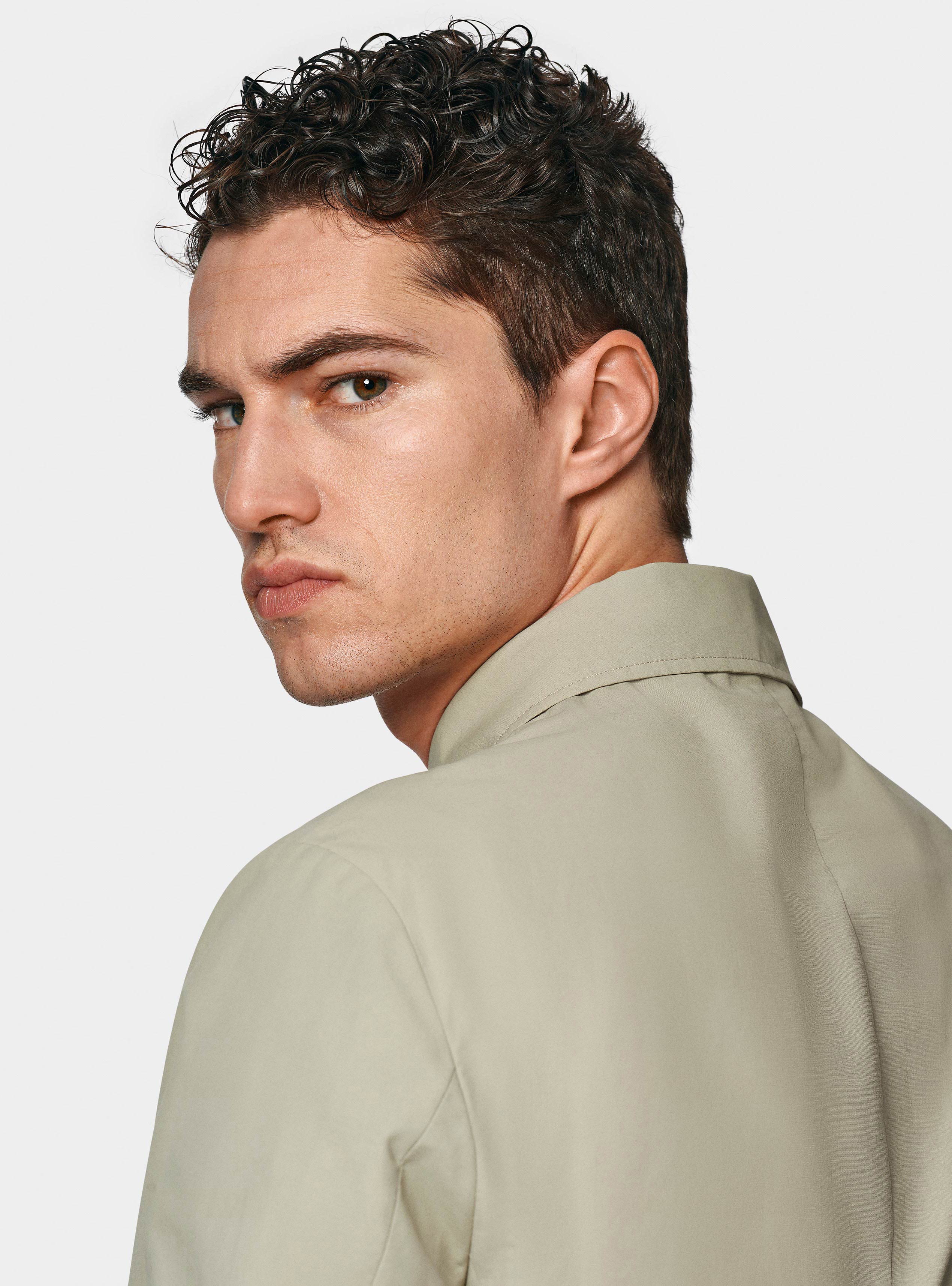 Field jacket in misto cotone nylon, SABBIA 0561C