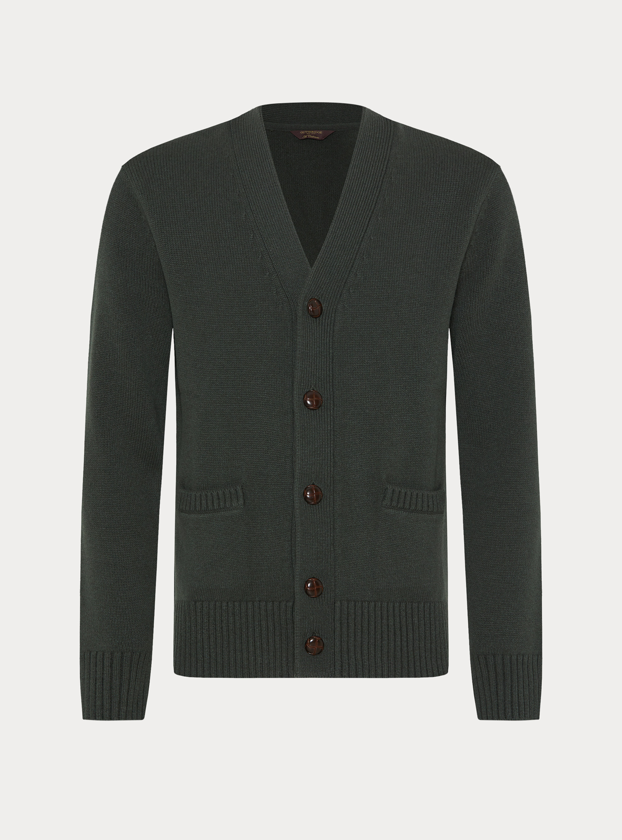 Cardigan con bottoni in lana e cashmere, MILITARE 0609C