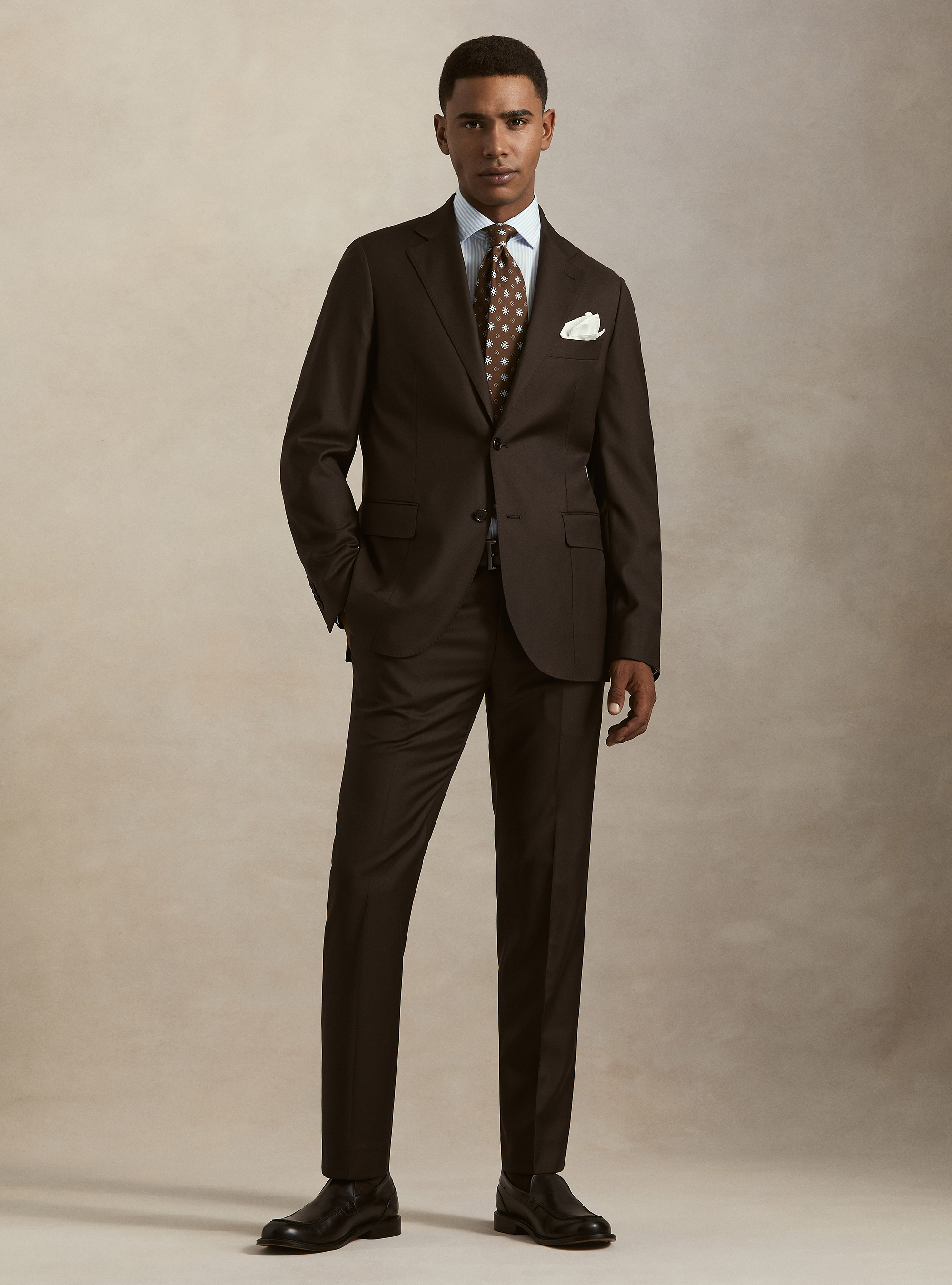 Pure wool suit blazer by Vitale Barberis Canonico, MARRONE 0508C