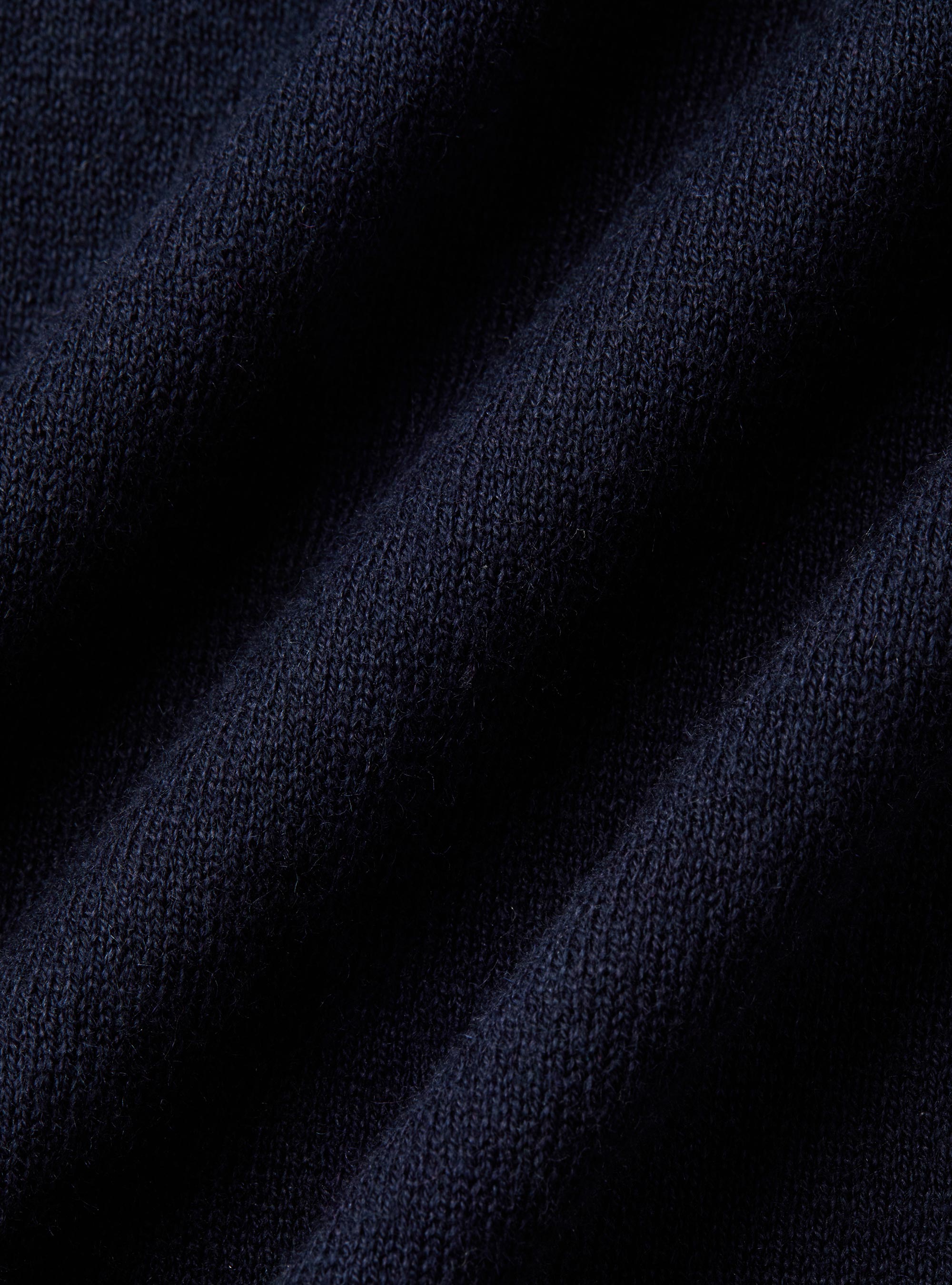 Maglia girocollo in cotone seta e cashmere, BLU NAVY