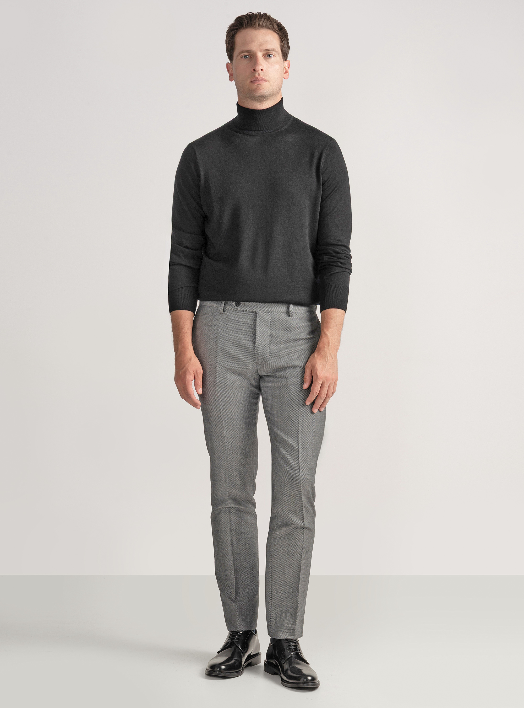 Partridge eye wool suit trousers Vitale Barberis Canonico, GREY