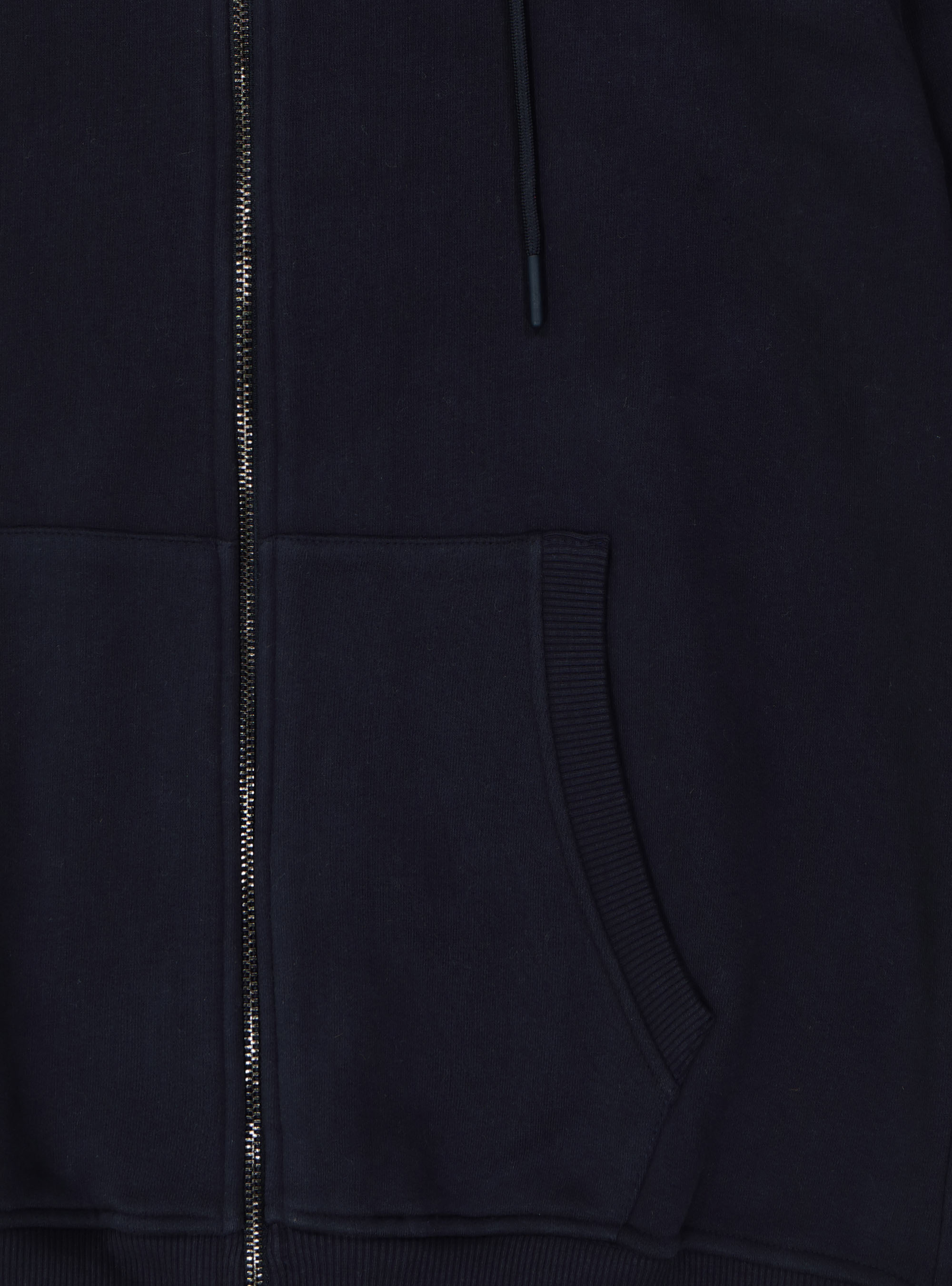 Chaqueta de sudadera con capucha y bolsillos, AZUL MARINO