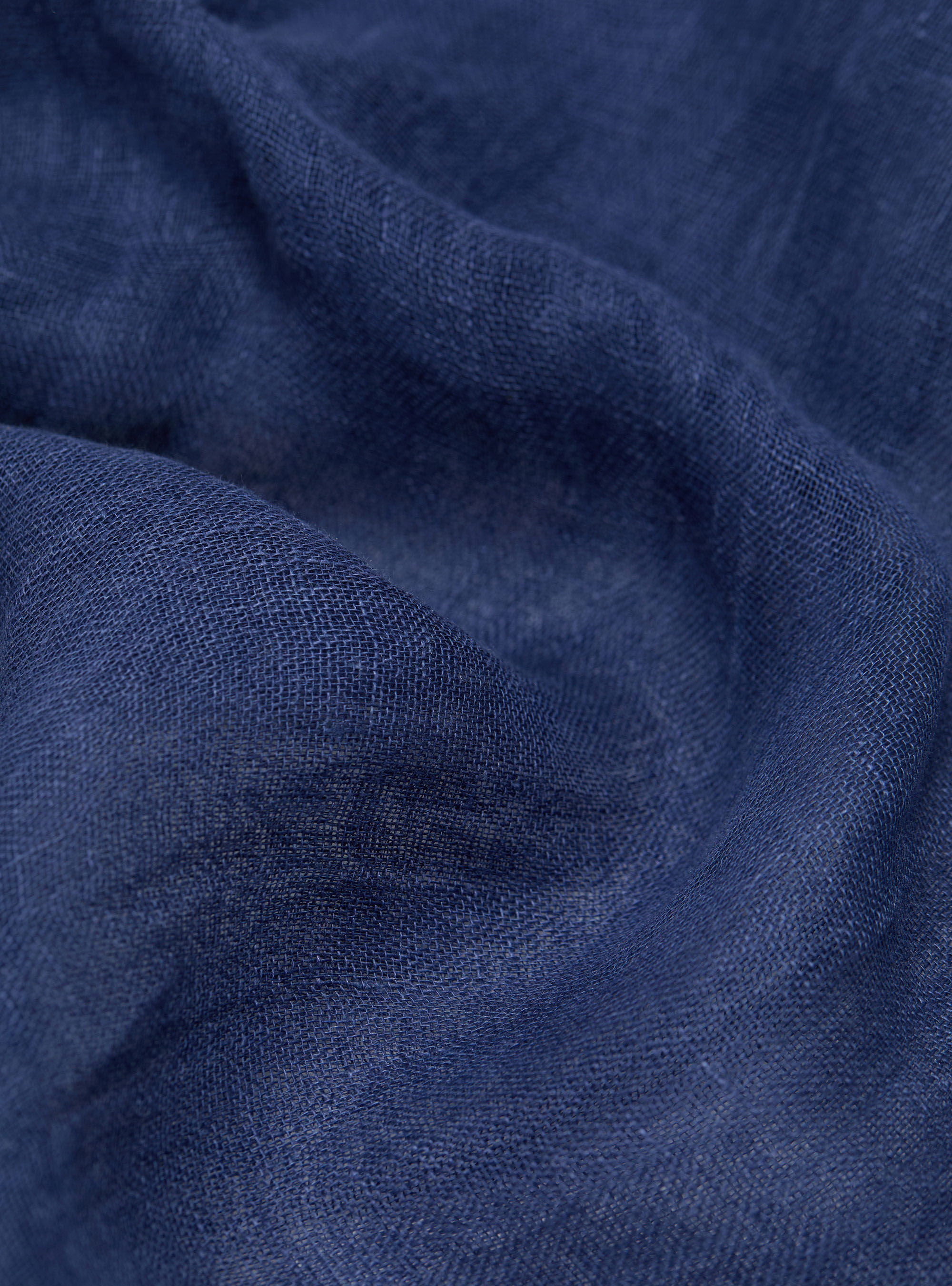 Pure linen scarf, 0243C DENIM
