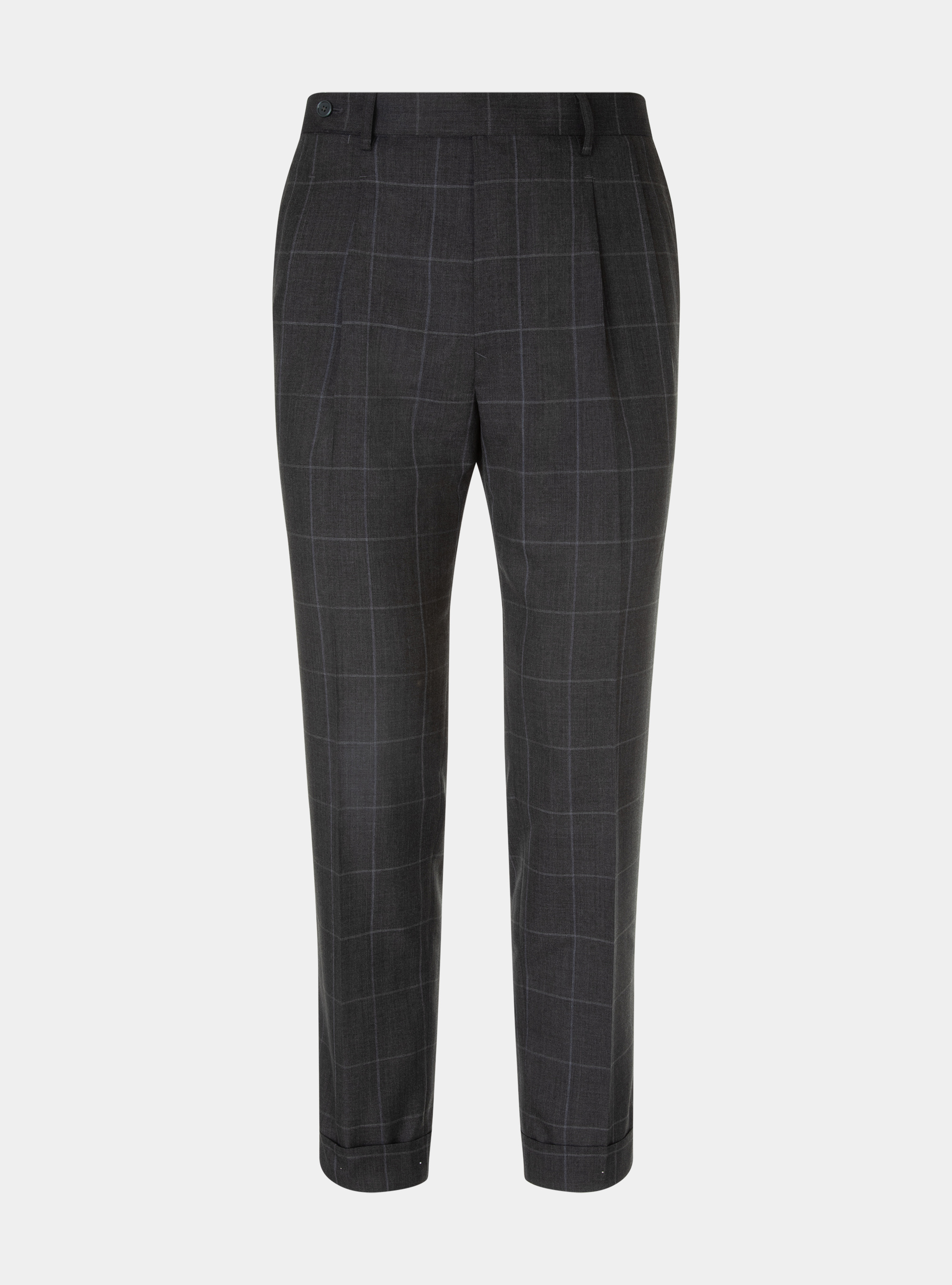 Checked suit trousers in pure wool fabric Vitale Barberis Canonico, GREEN