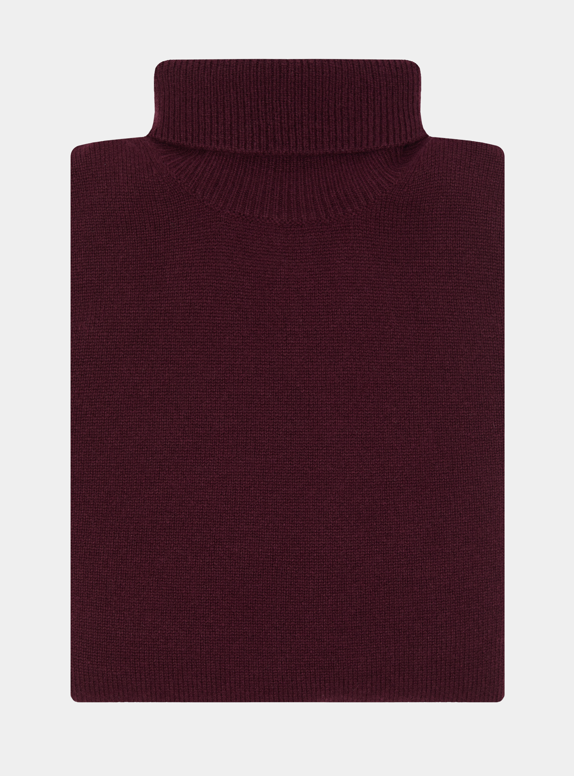 Merino wool turtleneck sweater, BORDEAUX