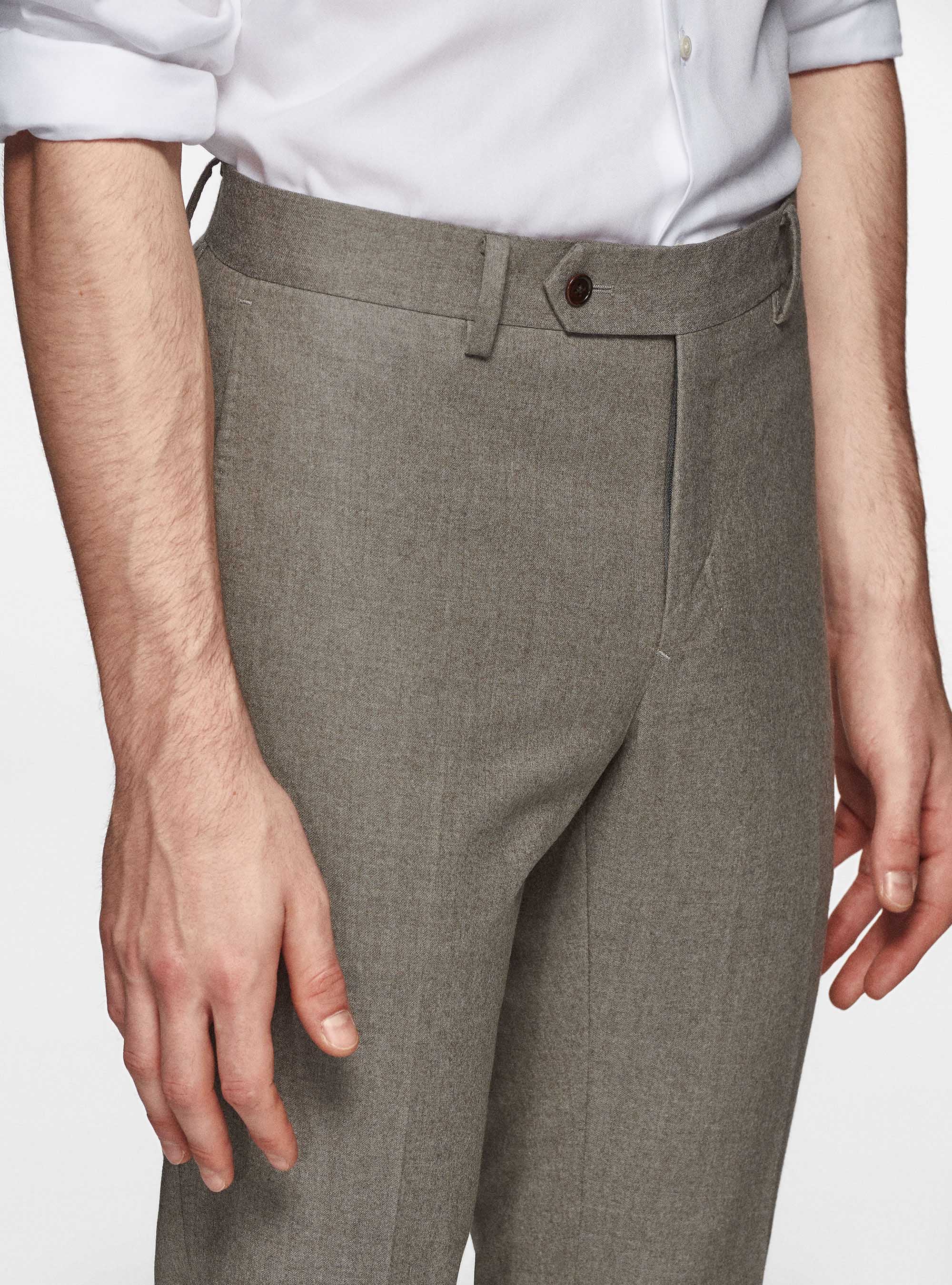 Vitale Barberis Canonico Flanellhose, SABBIA 0561C