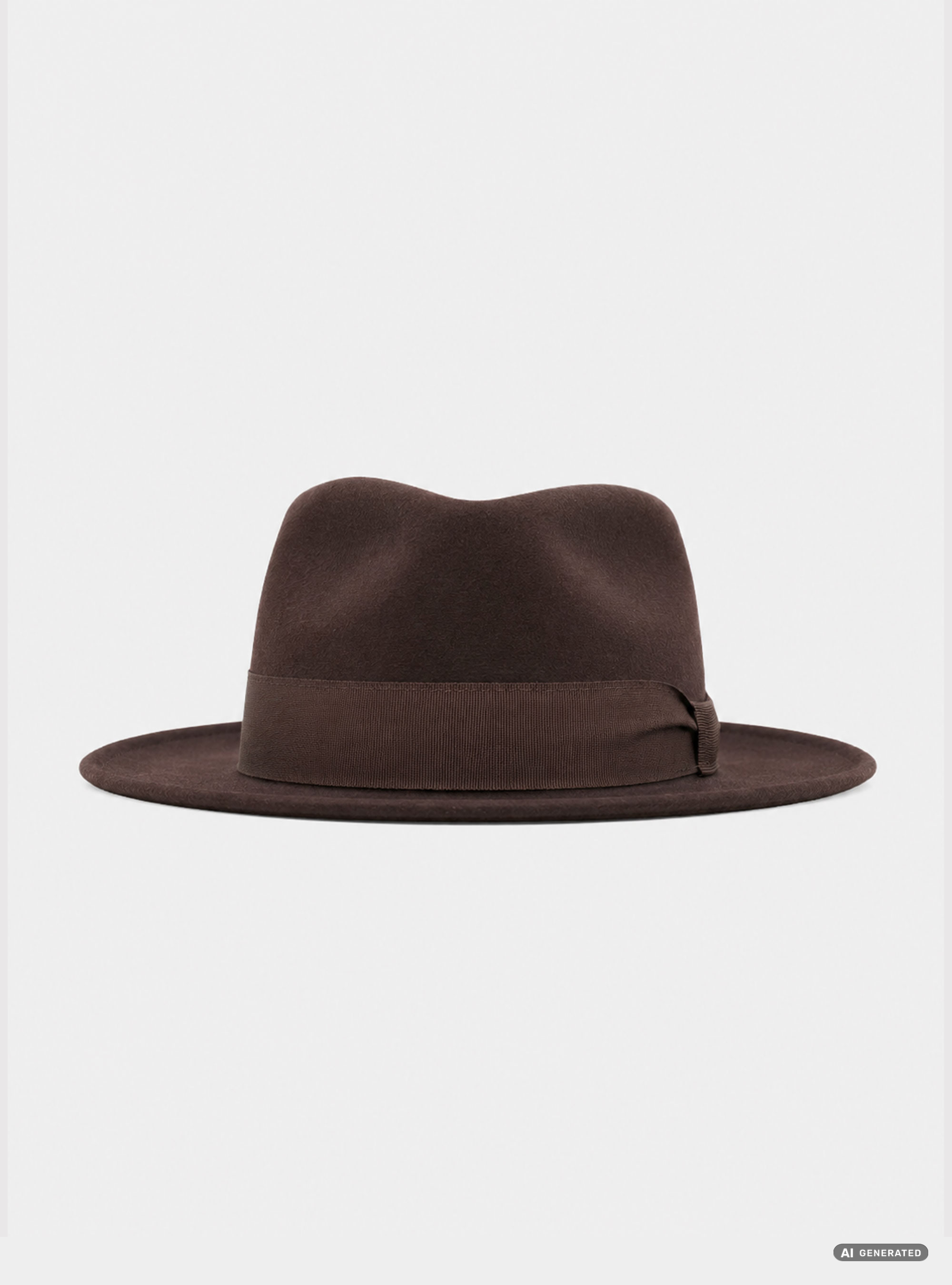 Water-resistant merino wool hat, BROWN