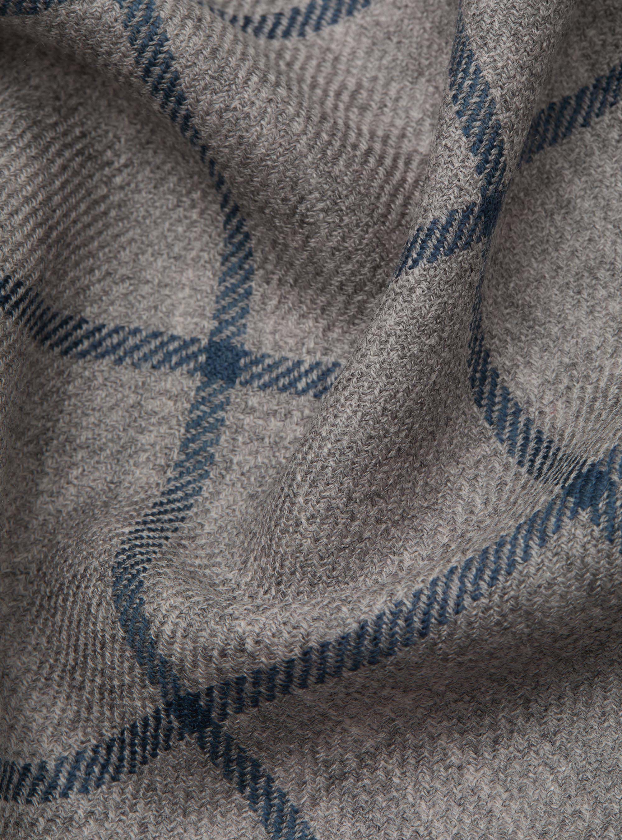 Lightweight patterned wool scarf, GRIGIO MELANGE 0151C
