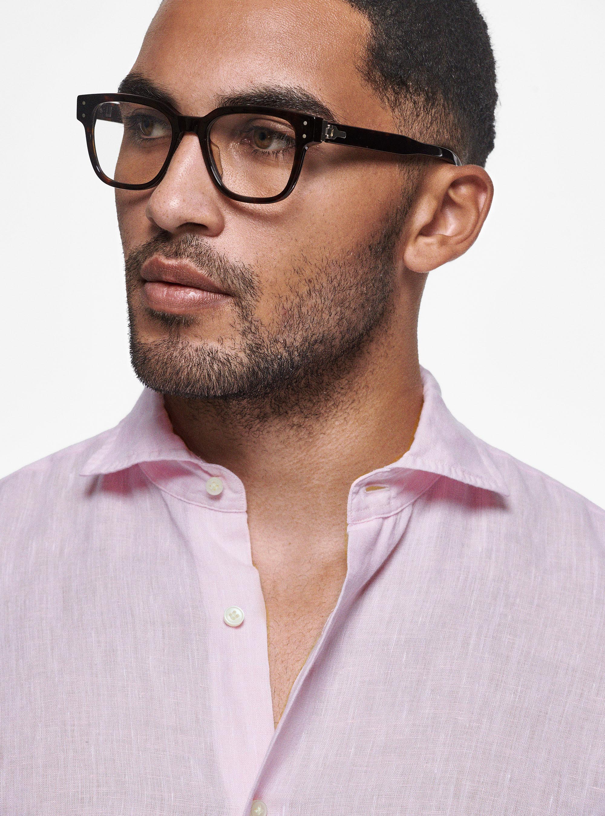 Camicia in puro lino, ROSA