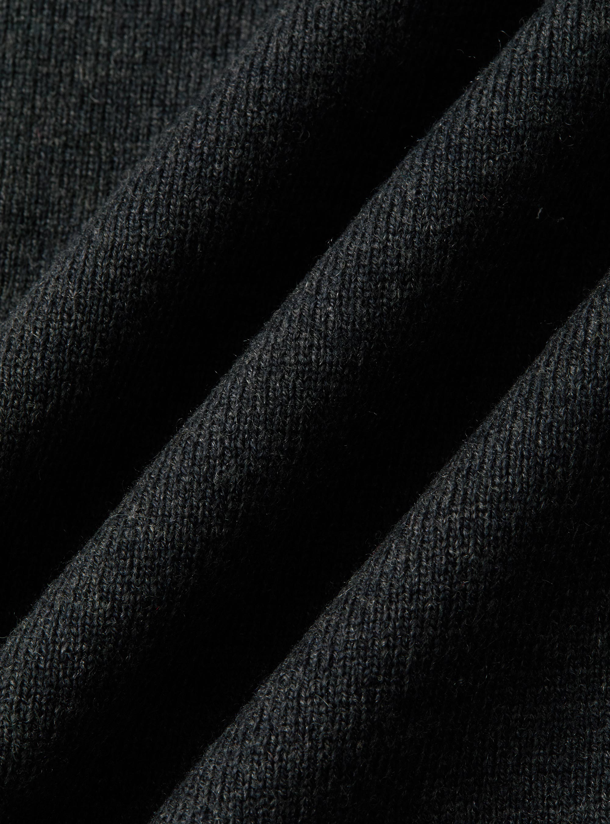 Wool and cashmere blend crewneck sweater, ASPHALT GREY