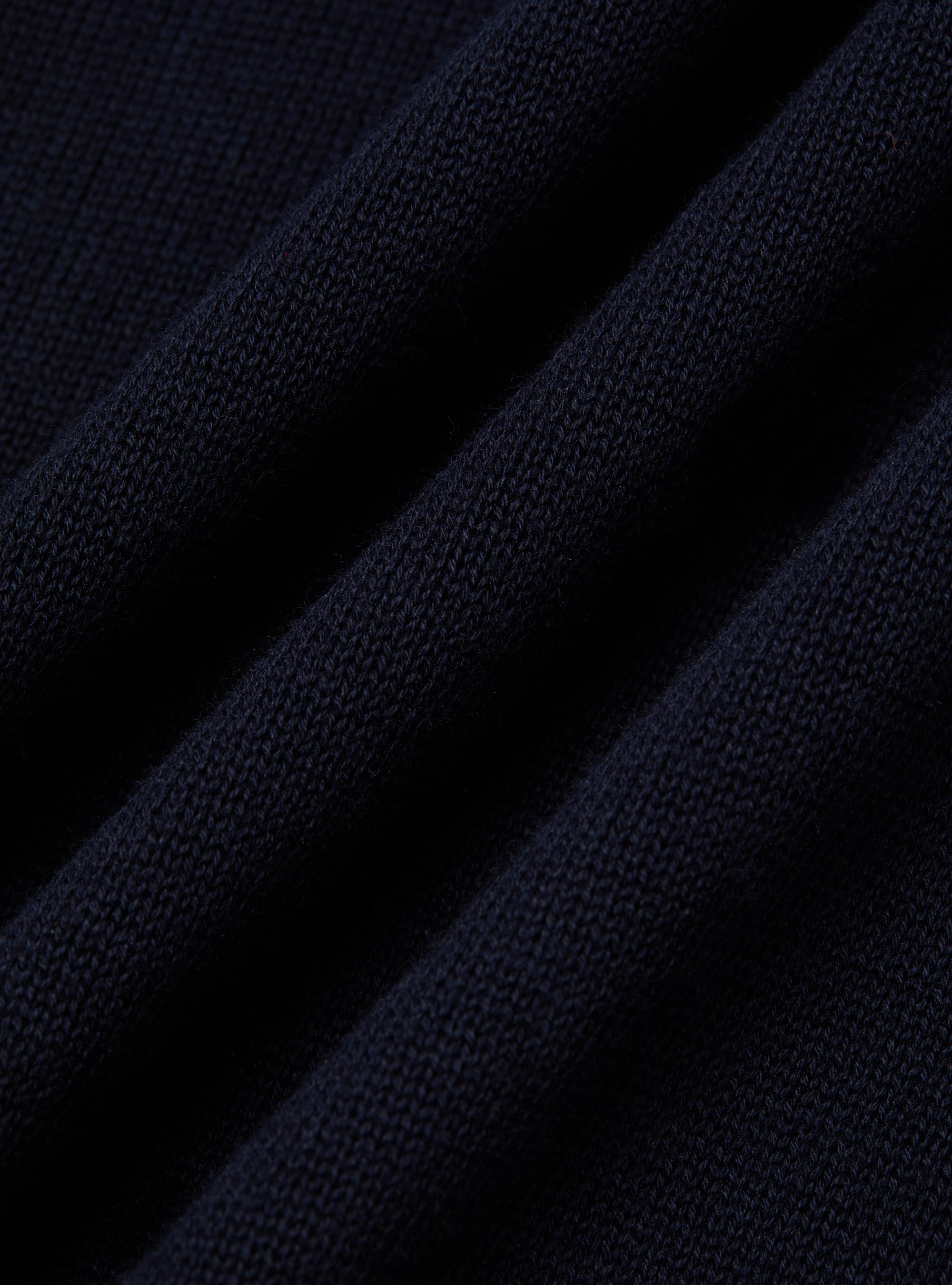 Gilet doppiopetto in maglia di cotone, BLU NAVY