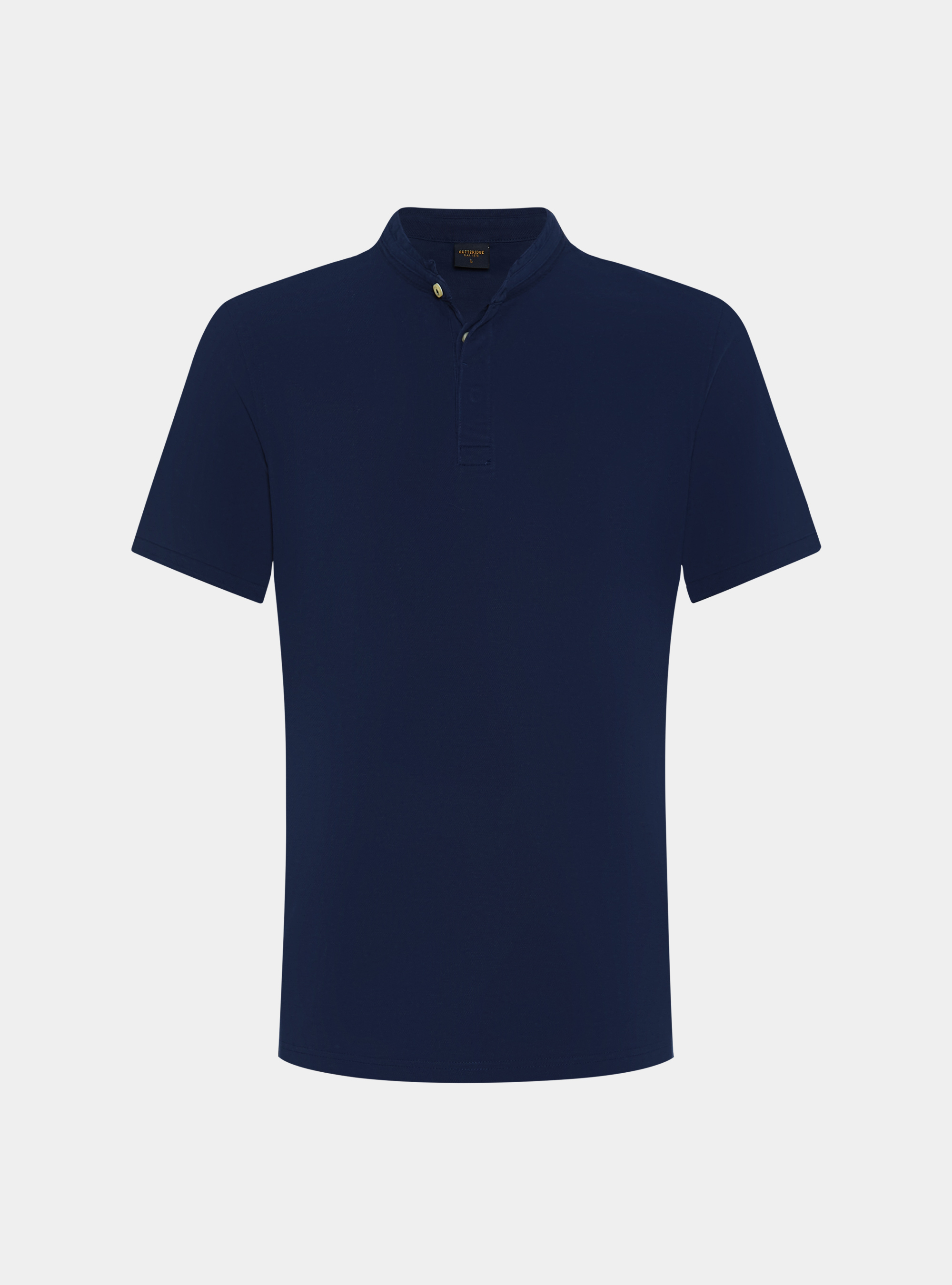 Polo coreana in piquet, BLU