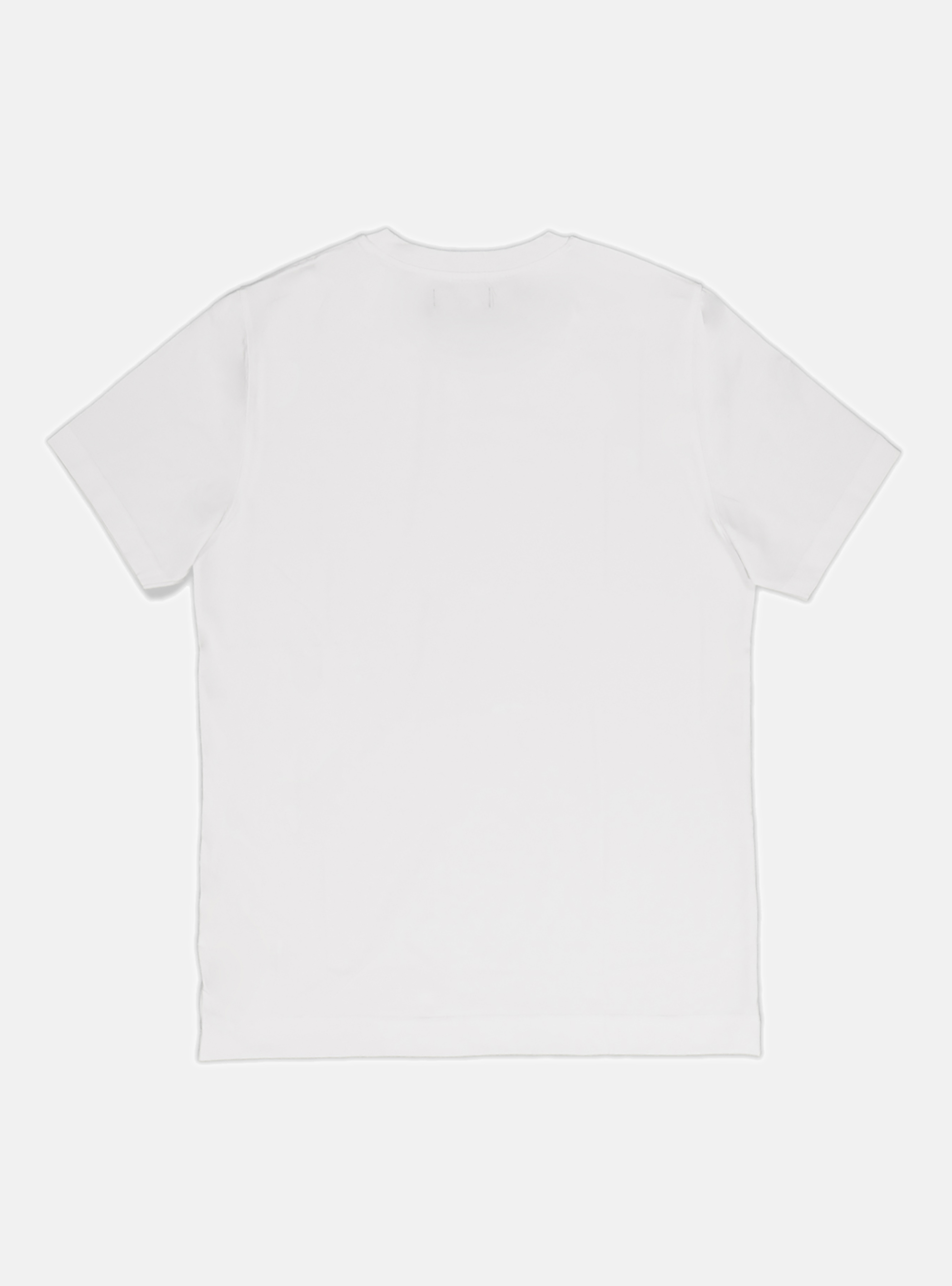 Camiseta de media manga de algod&oacute;n, BLANCO