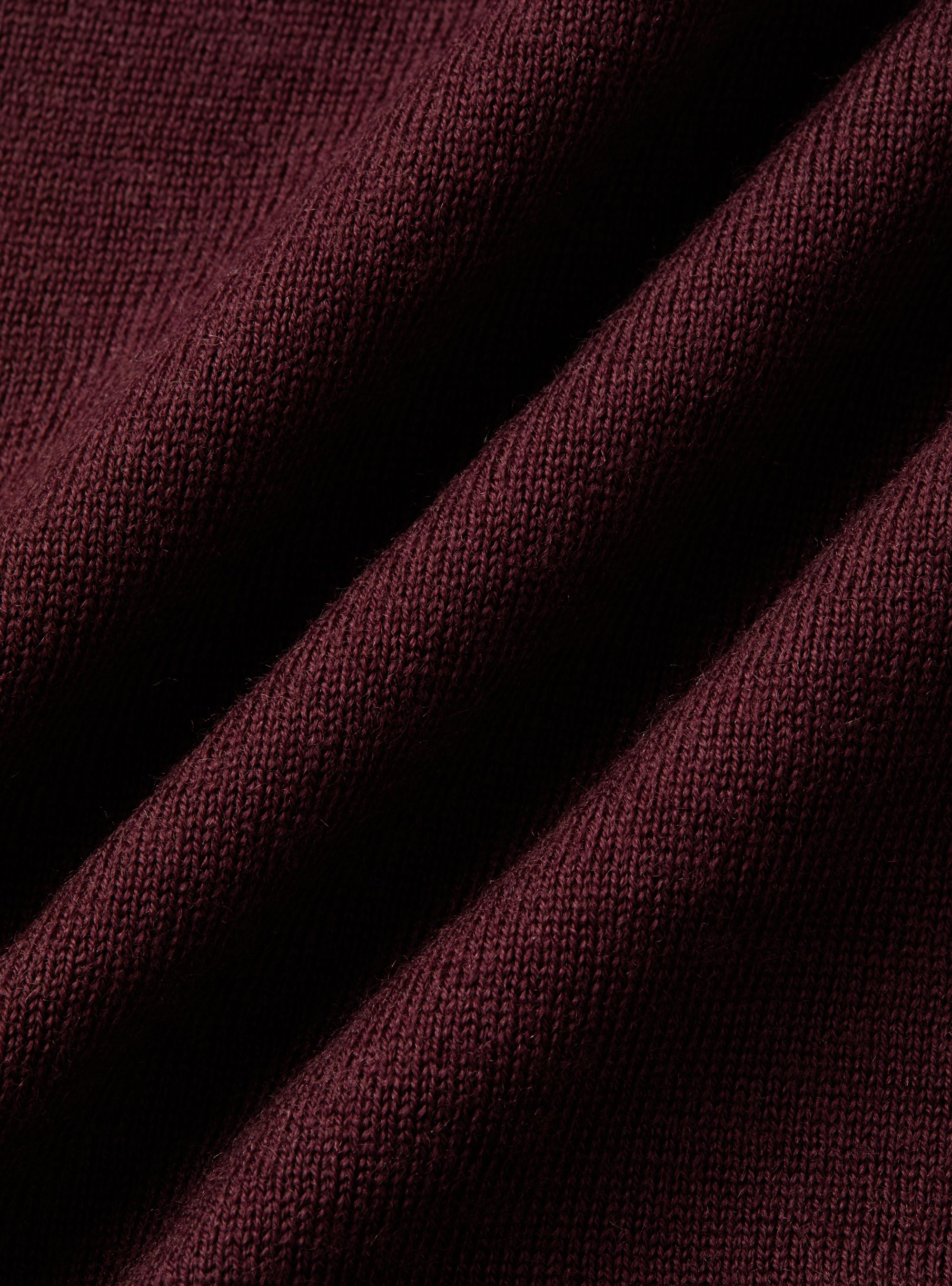 Turtleneck in pure extra-fine merino wool, BORDEAUX