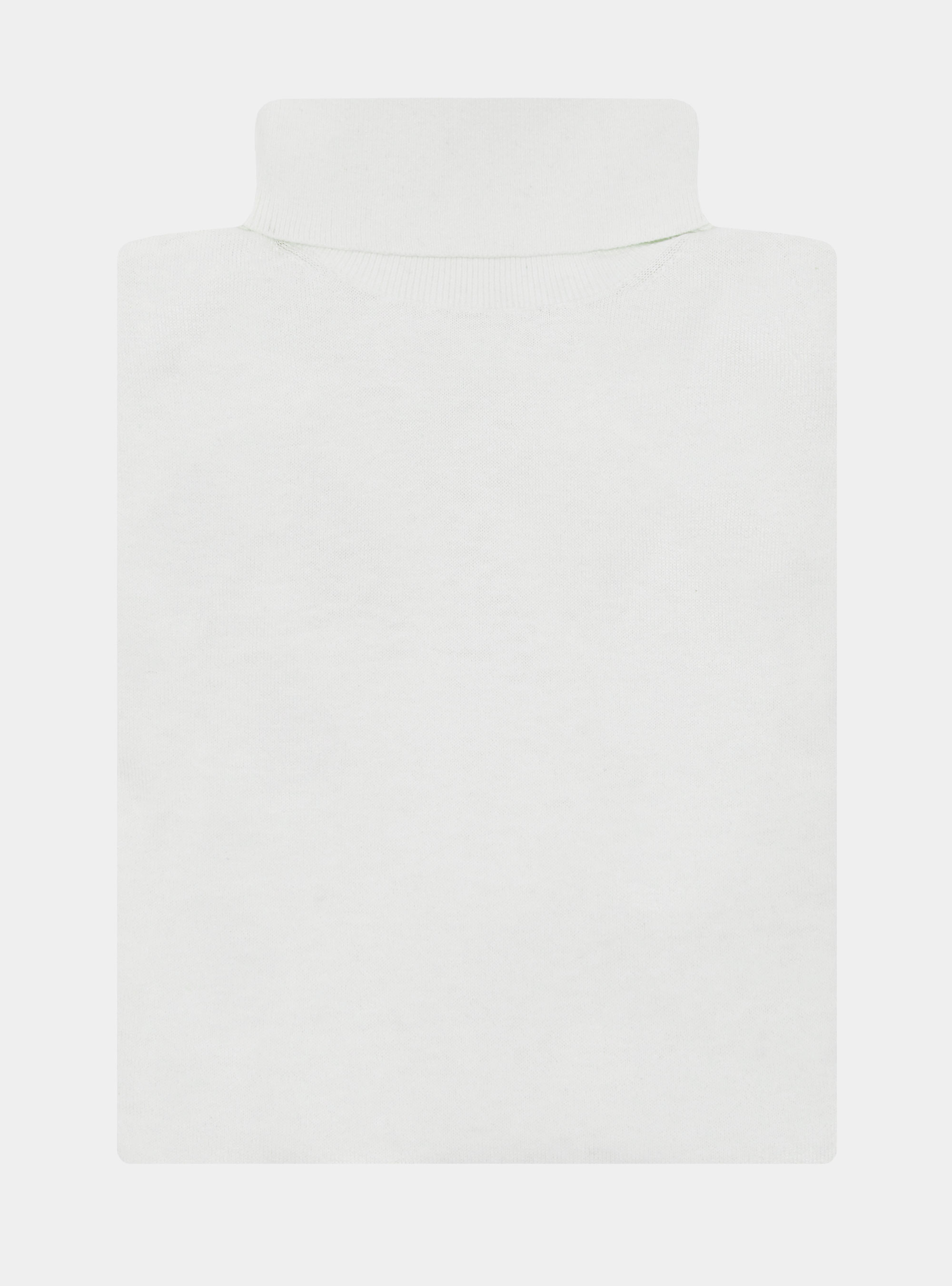 Dolcevita in cotone seta e cashmere, BIANCO