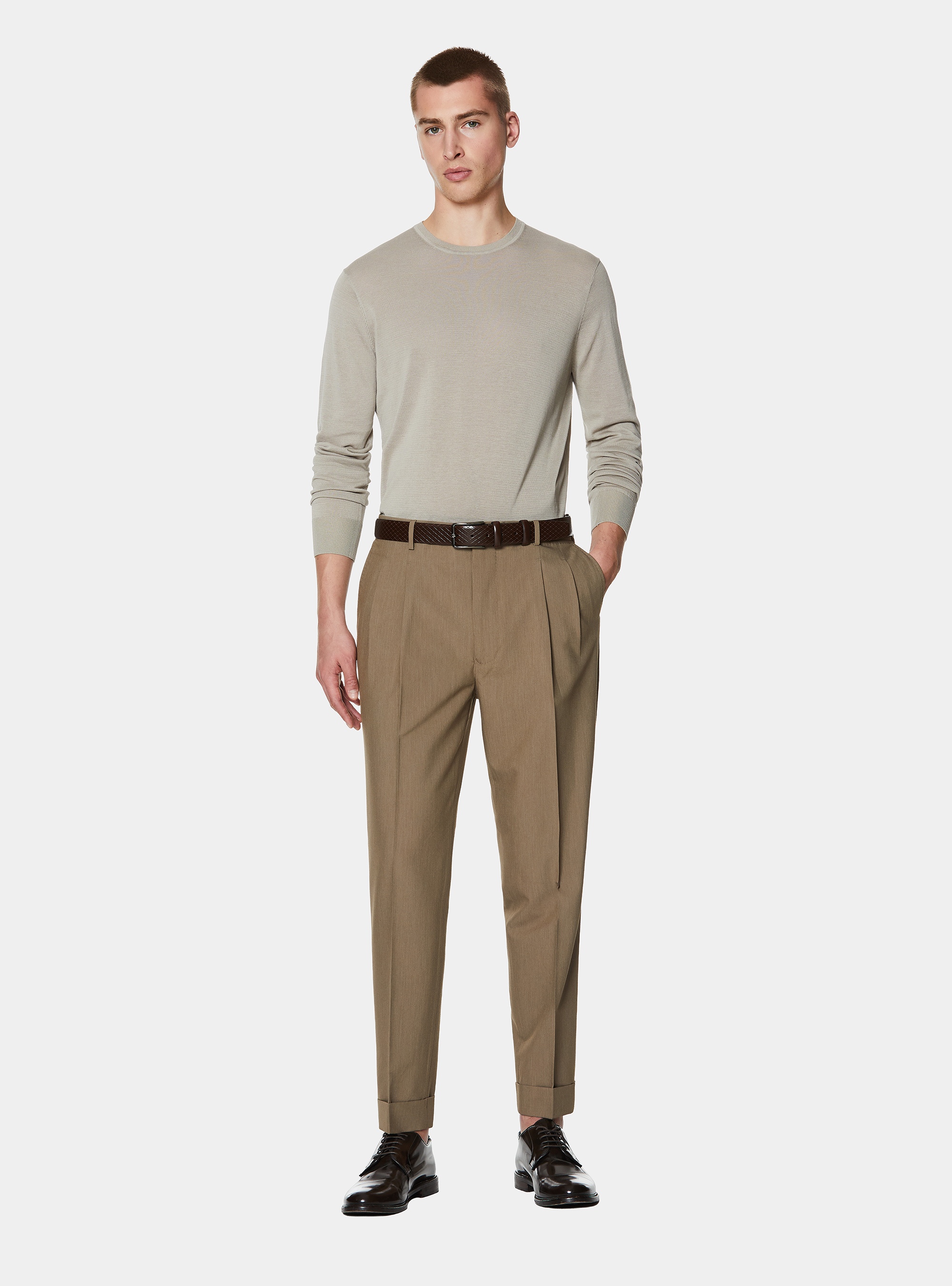 Klassische Hose mit Bundfalten, FANGO 0569C
