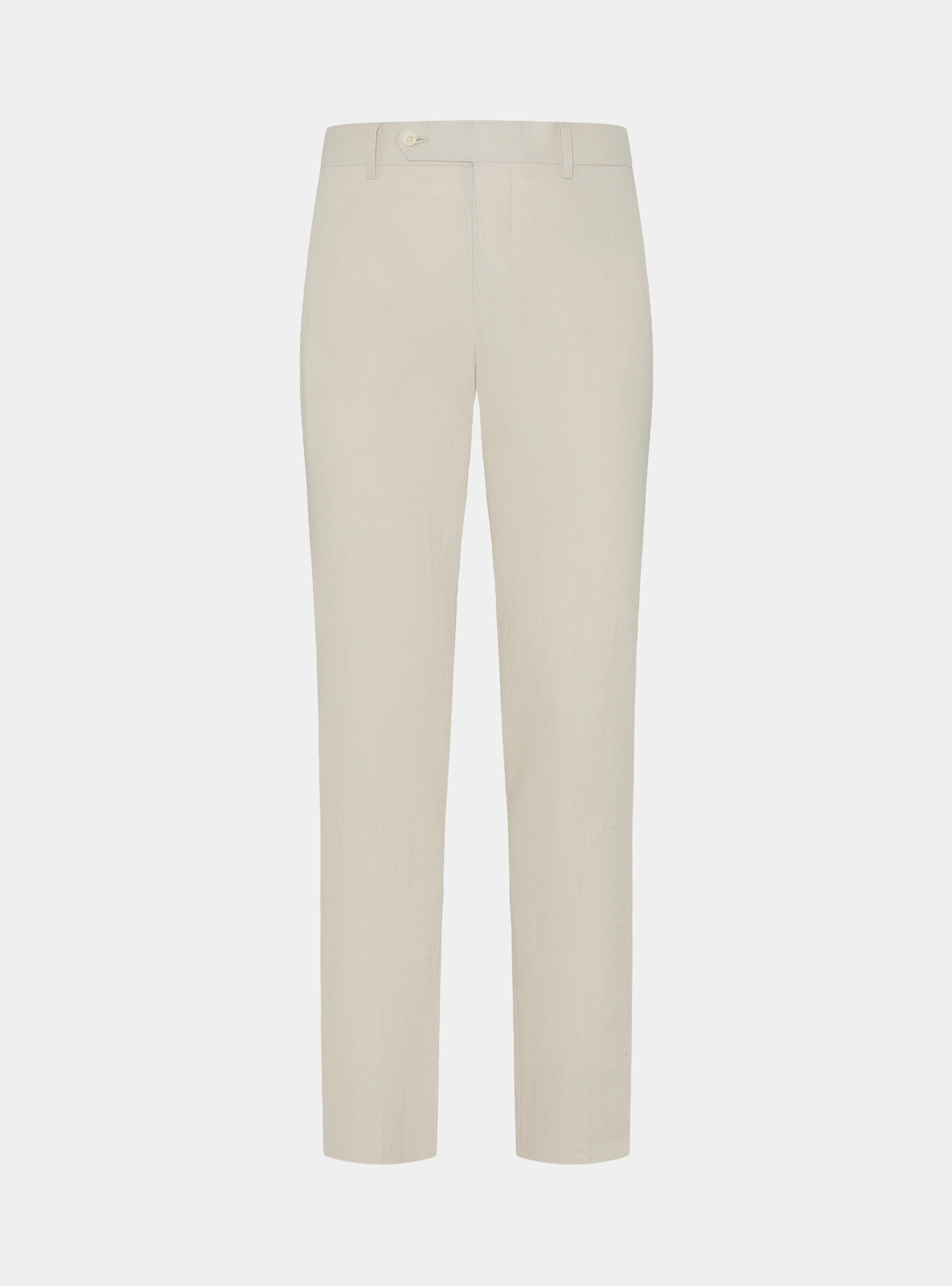 Pure linen suit trousers, ECRU