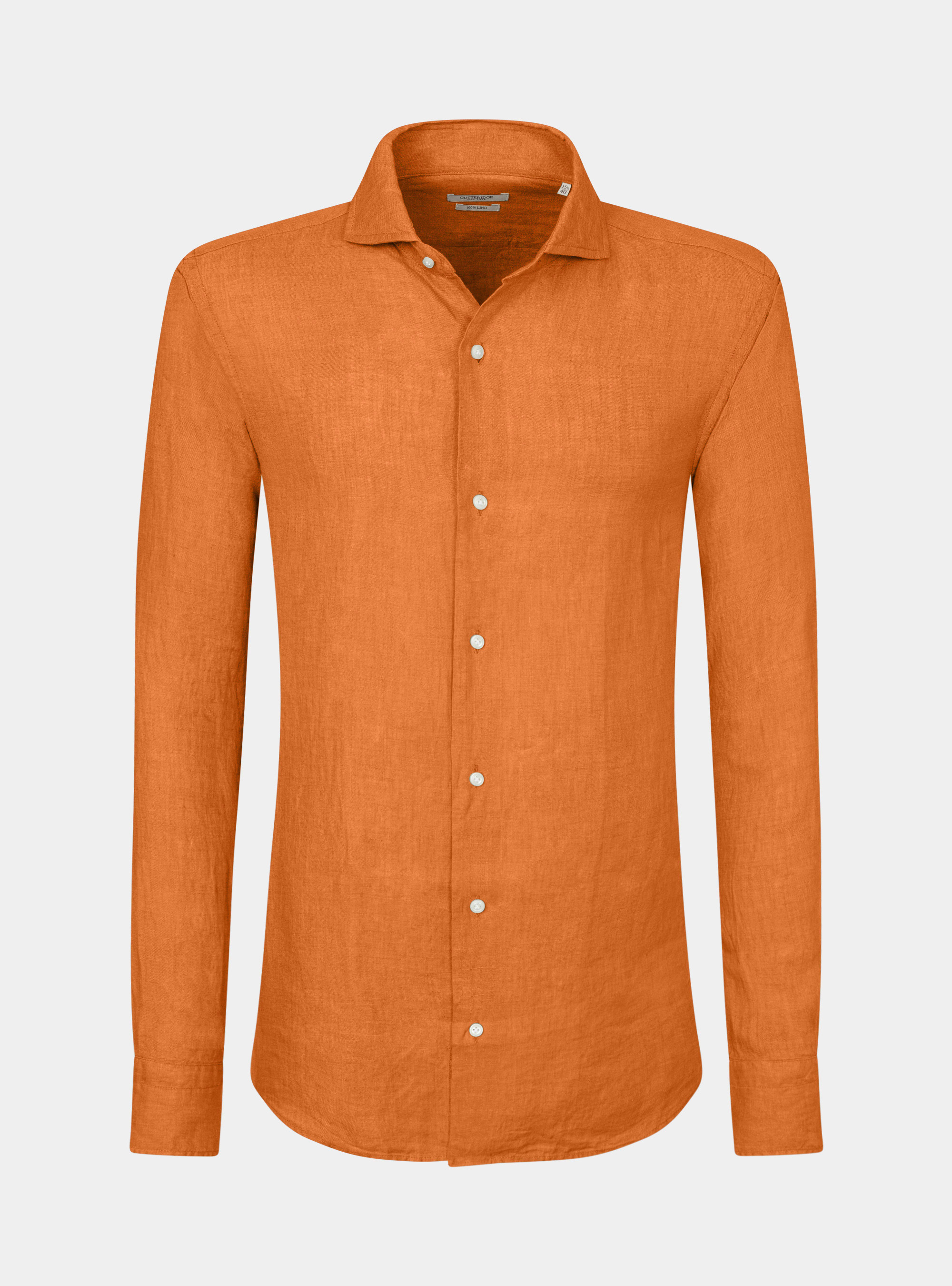French collar shirt in pure linen, 0713C ZUCCA
