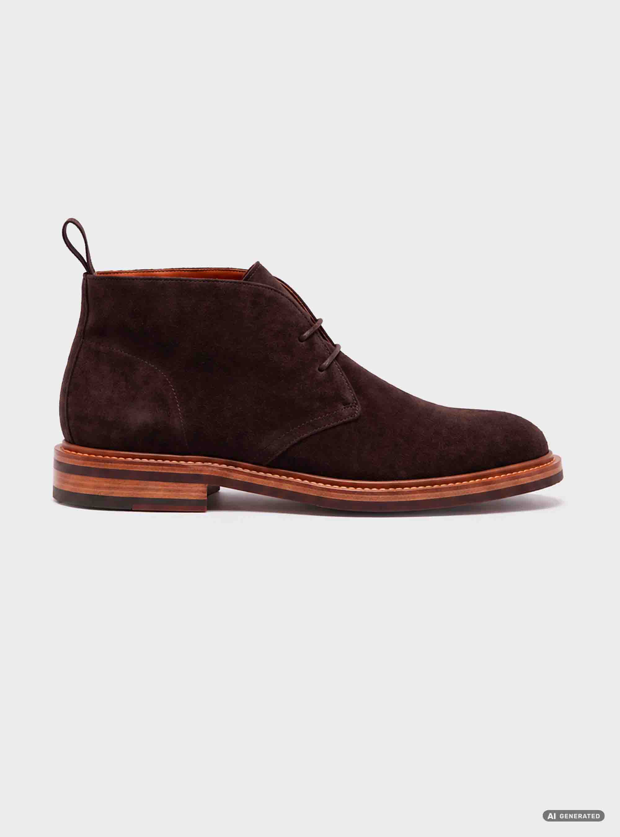 Suede Chukka boots, BROWN