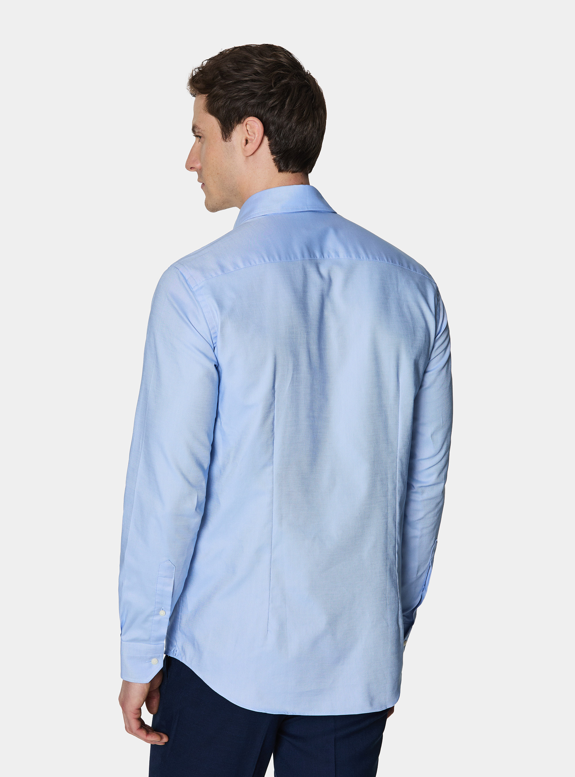 Camicia in cotone oxford, AZZURRO