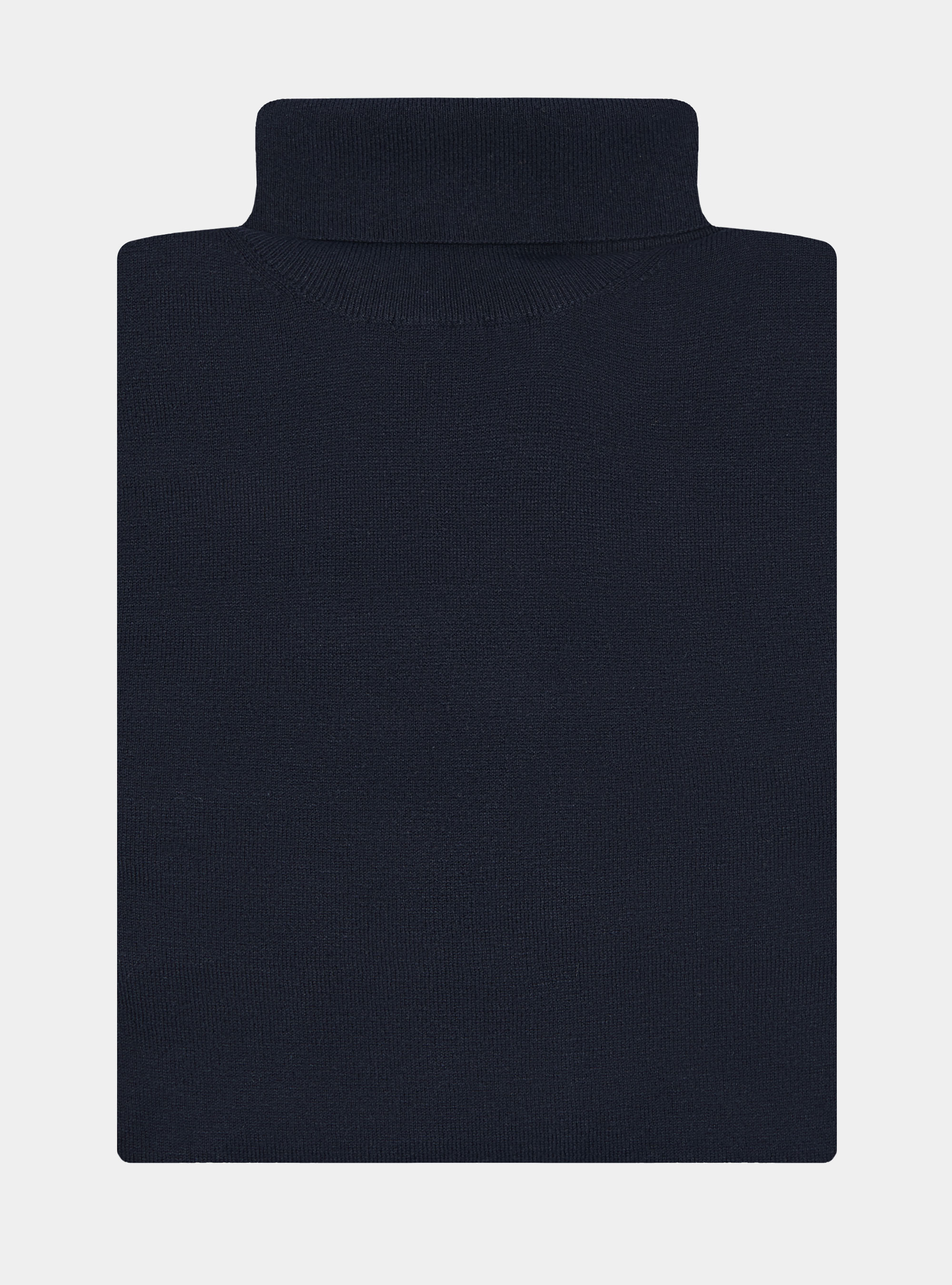 Dolcevita in cotone seta e cashmere, BLU NAVY