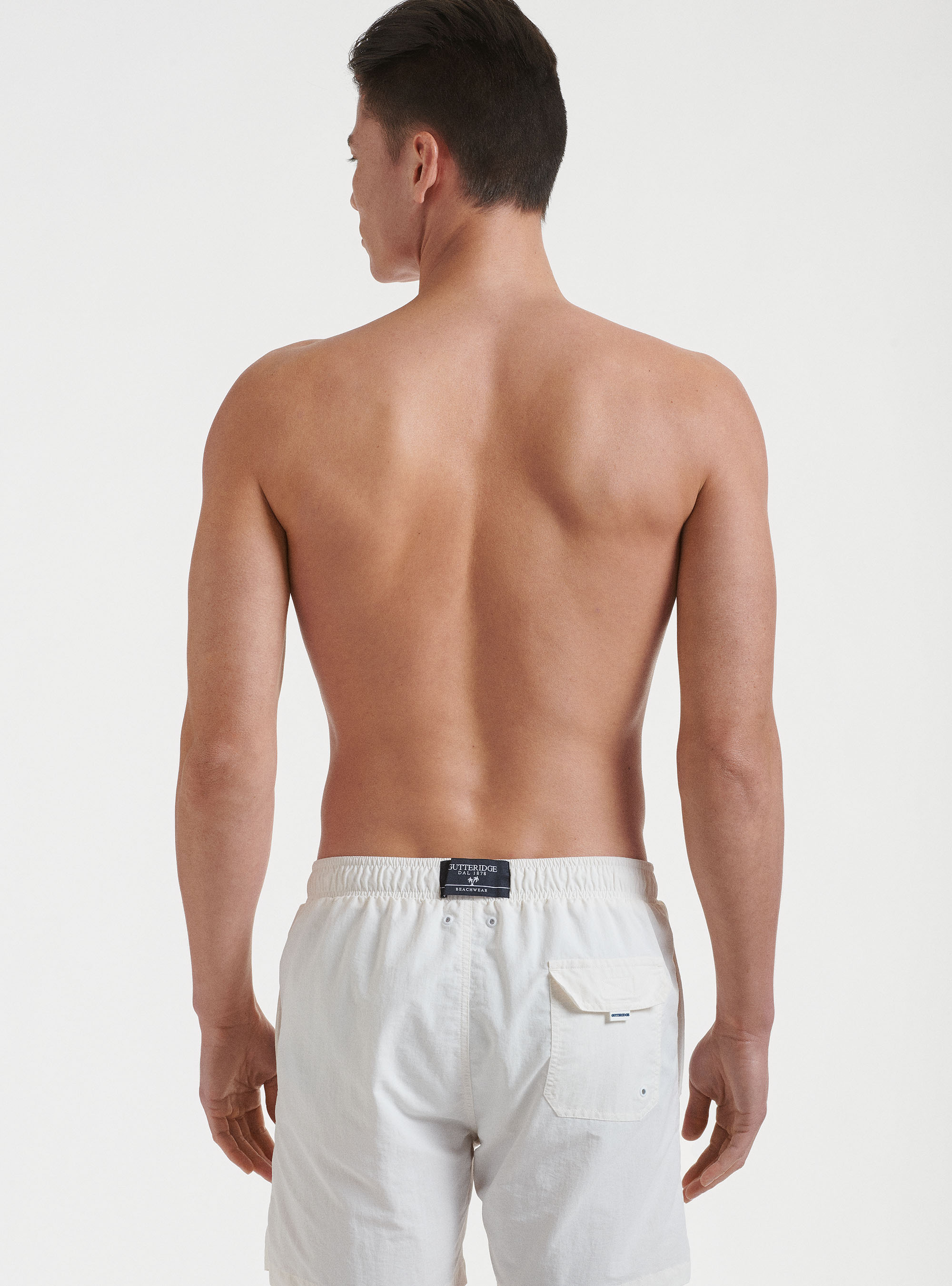 Solid-coloured swimwear, WHITE