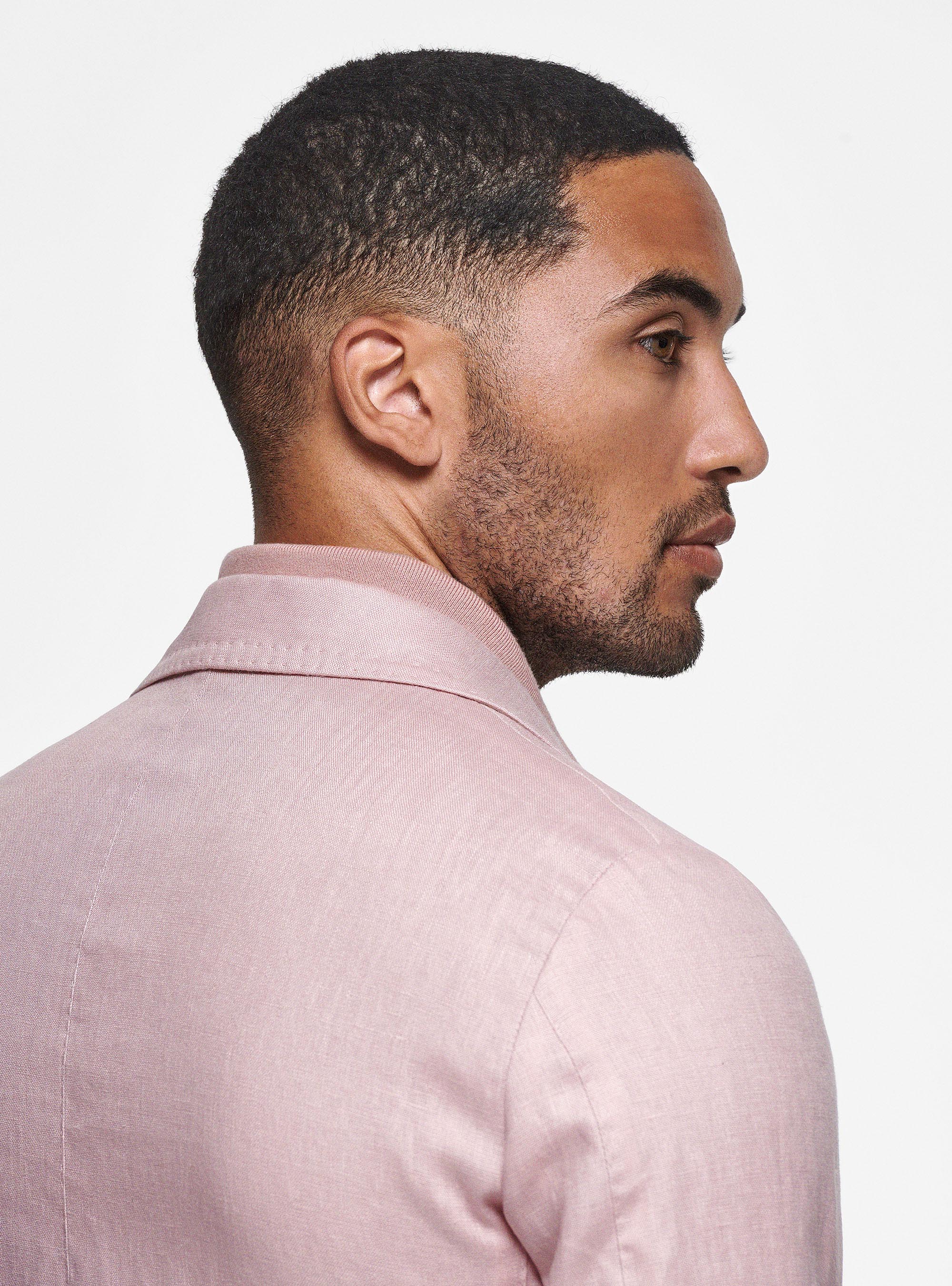 Veste en pur lin, 0441C ROSA SCURO