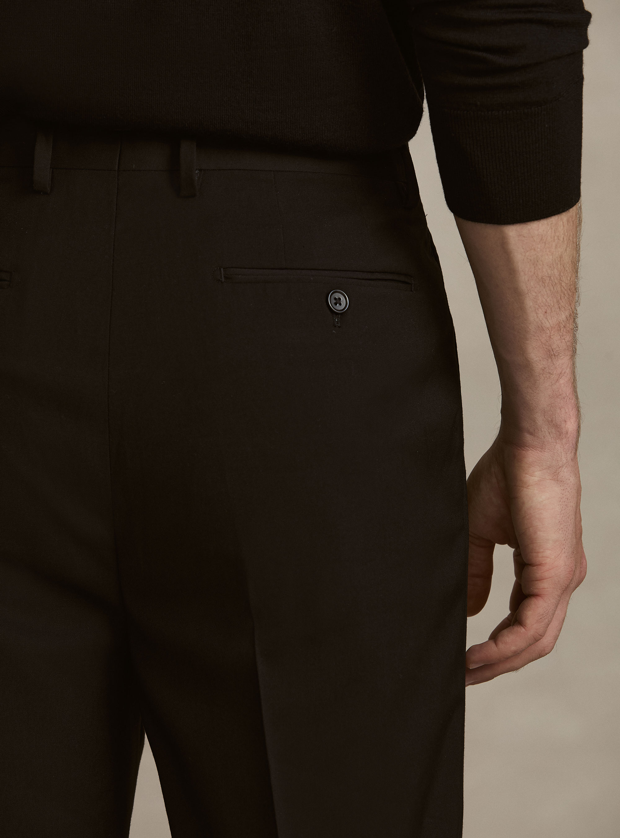 Tailored trousers, BLACK